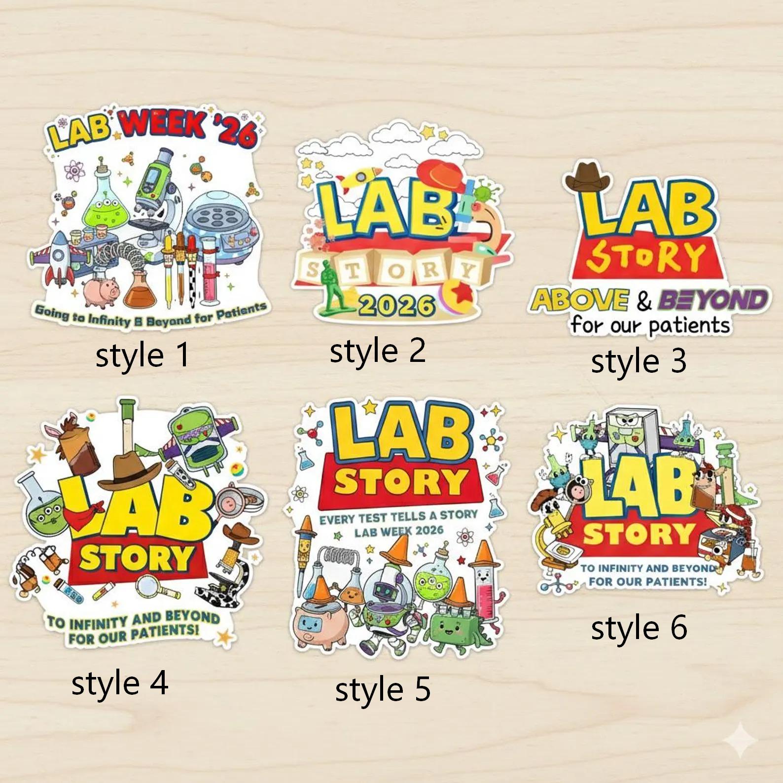 LAB story Laboratory Nurse Stickers