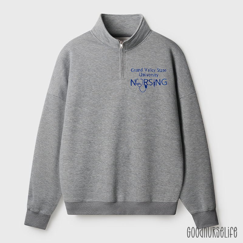 Personalized University School Name Nursing Quarter Zip Sweatshirt