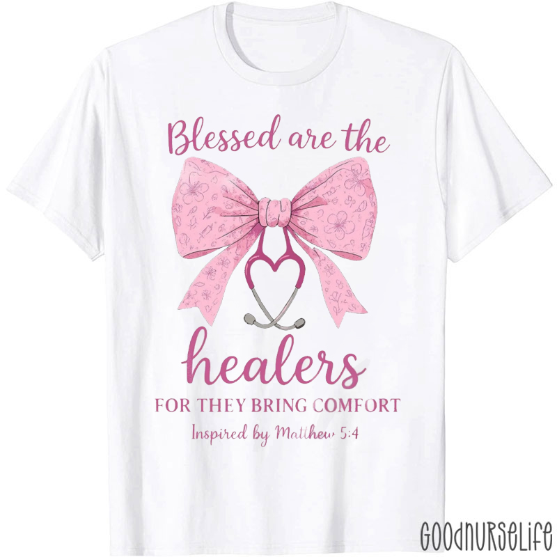 Personalized Bow Tie Blessed Are The Healers For They Bring Comfort Matthew T-shirt