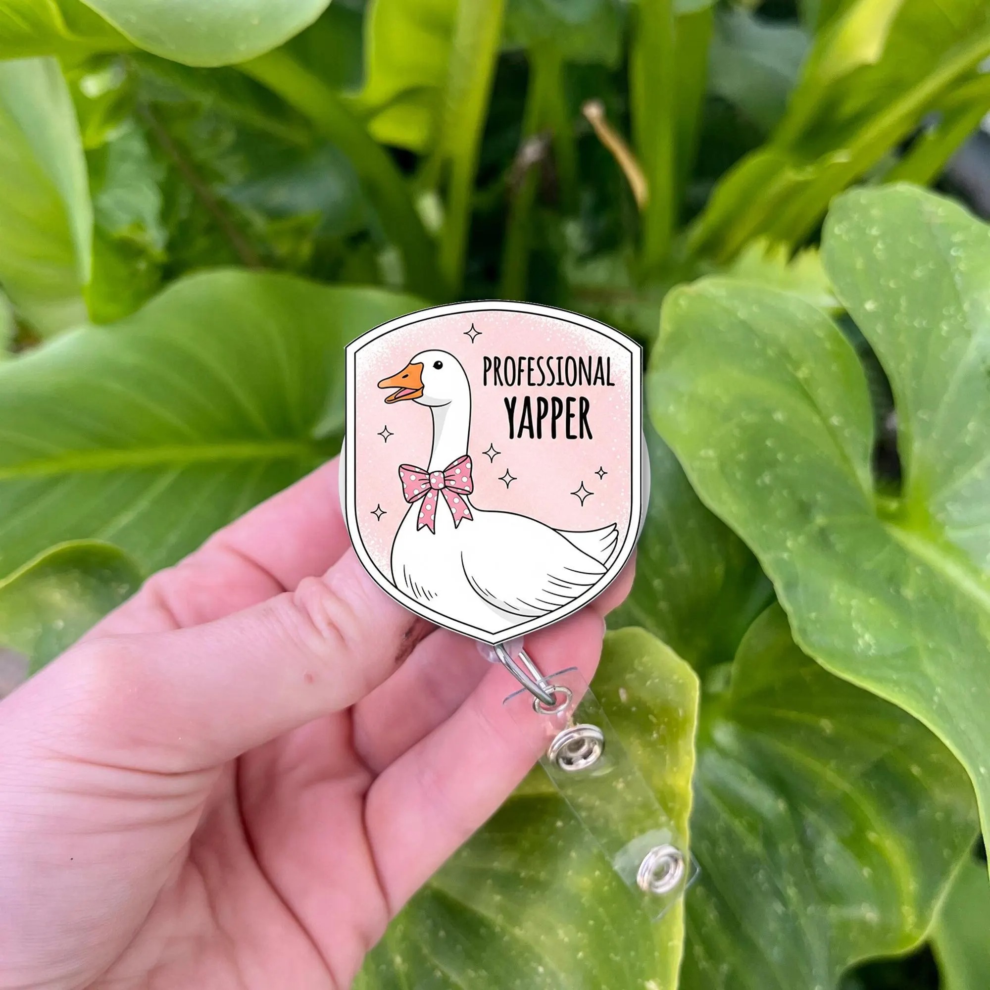 Silly Goose Professional Yapper Badge Reel