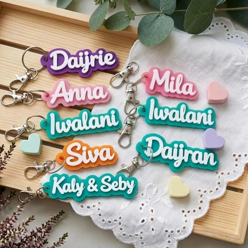 Personalized Acrylic Name Nurse Keychain