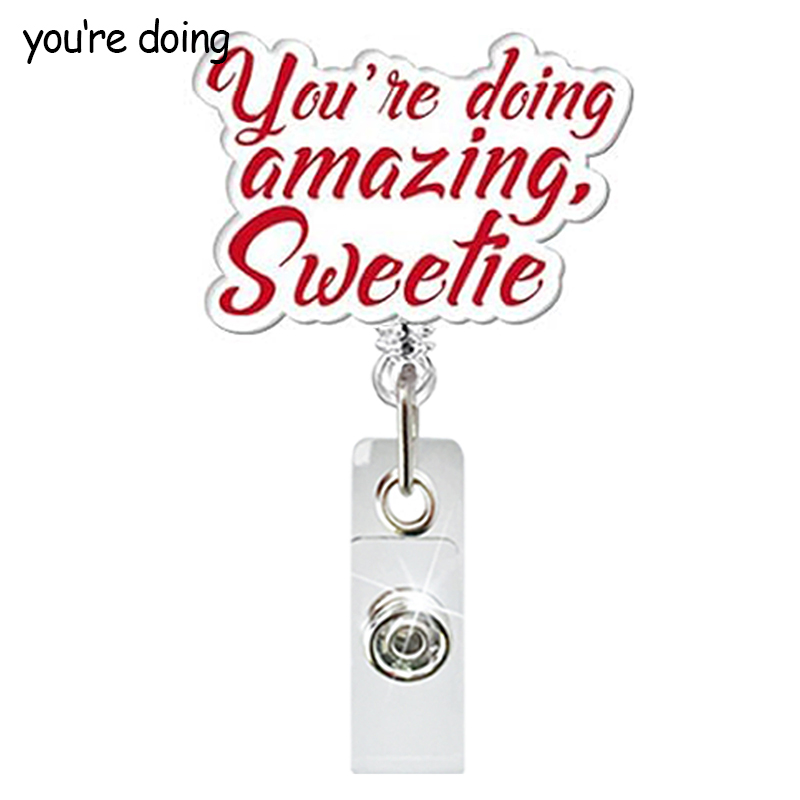 Cute Medical Elements NurseBadge Reel