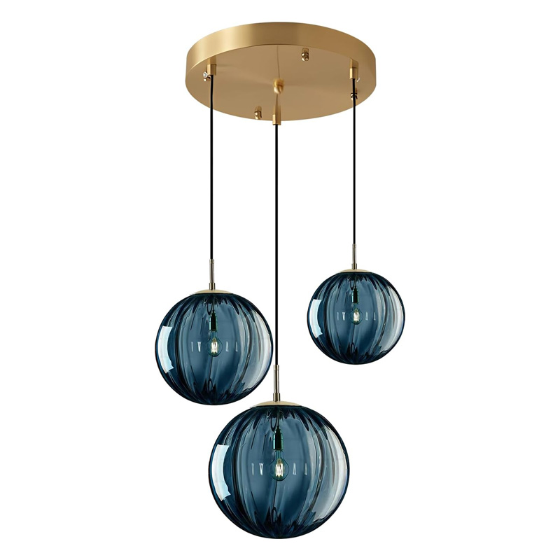 KCO Modern Large Blue and Grey Pendant Lights with 3 Sizes (L7165)