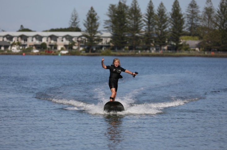 How does the waterproofing of an electric surfboard work