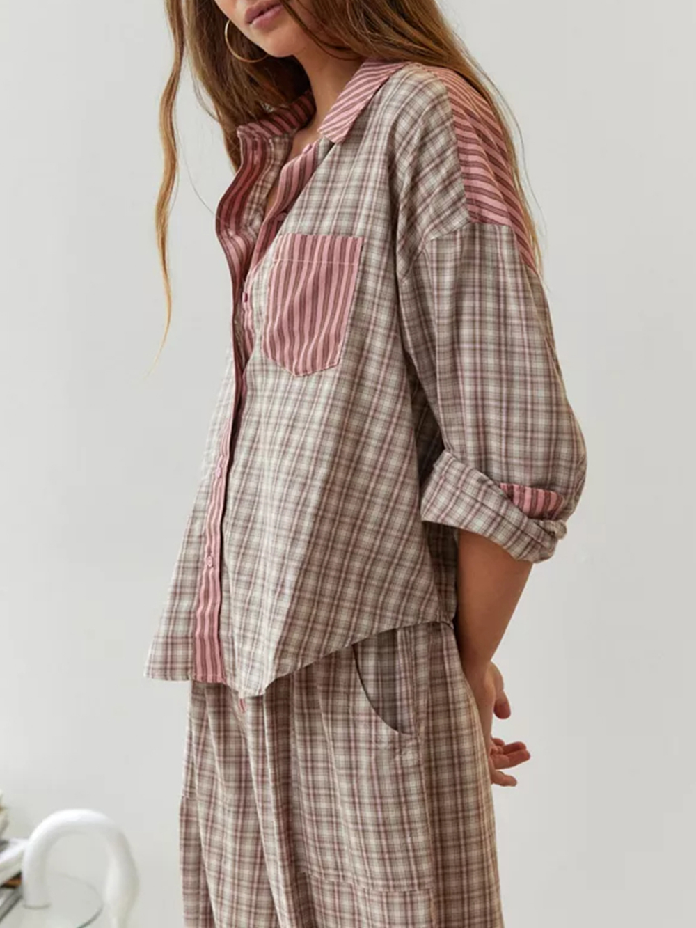 50% OFF -Pink loose pajama set