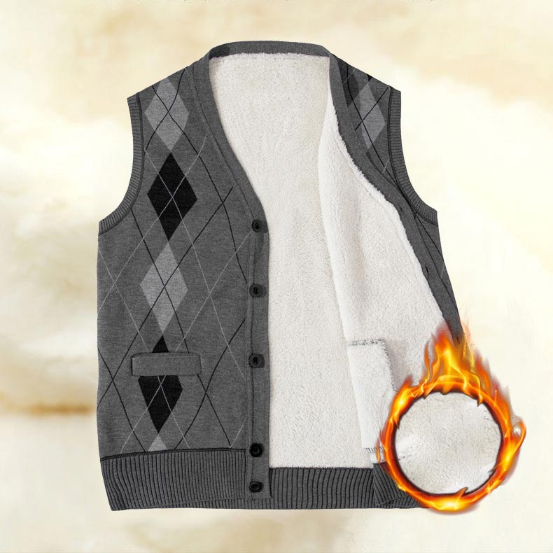 🎅50% OFF🎄Warm plush winter vest for men
