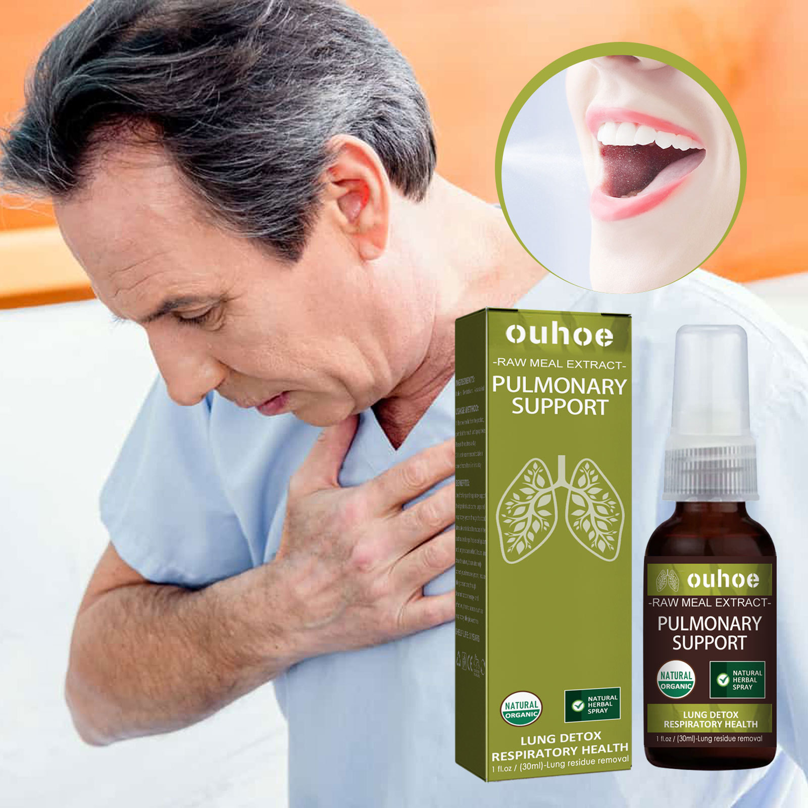 BreatheWell Natural Herbal Spray for Lung and Respiratory Support