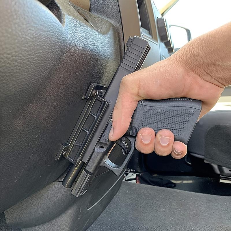 Quick Draw Magnetic Handgun Mount Holster Hidden Car Gun Magnet Bracket