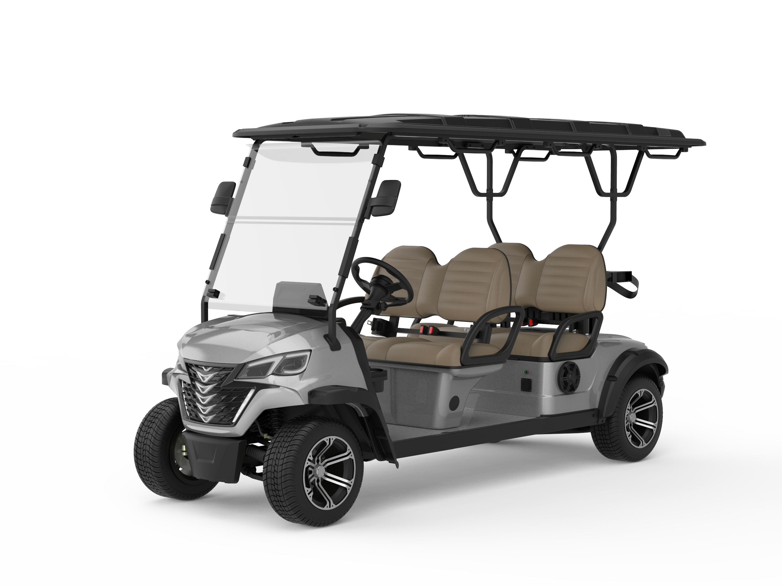 Professional Factory OEM brand 4 person EC-C4 electric golf carts with folded seat
