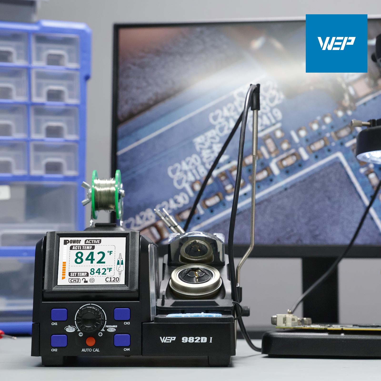 982D I Hot Tweezers Precision Soldering Station