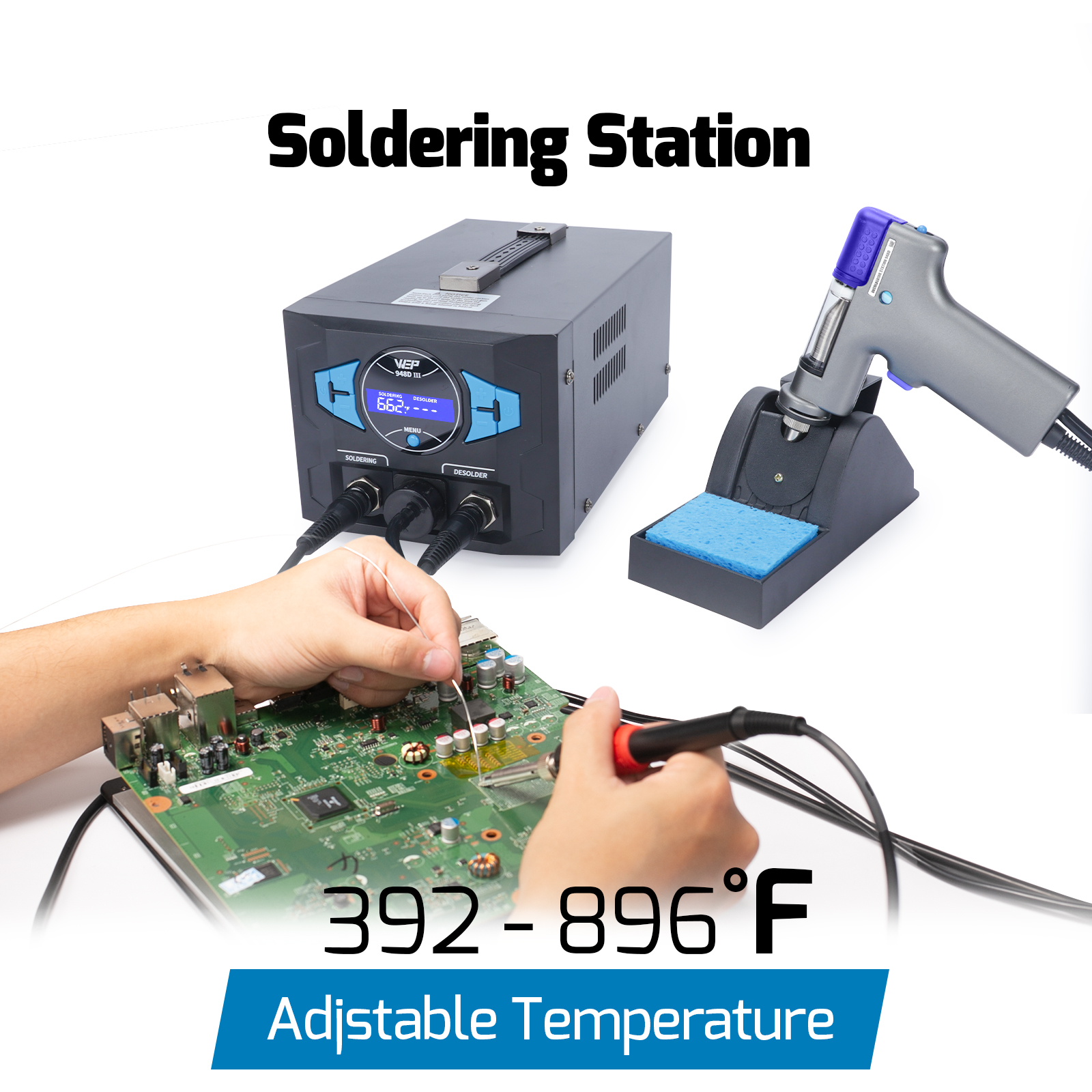 948D III Soldering + Desoldering 2-IN-1 Station (NEW ARRIVAL)