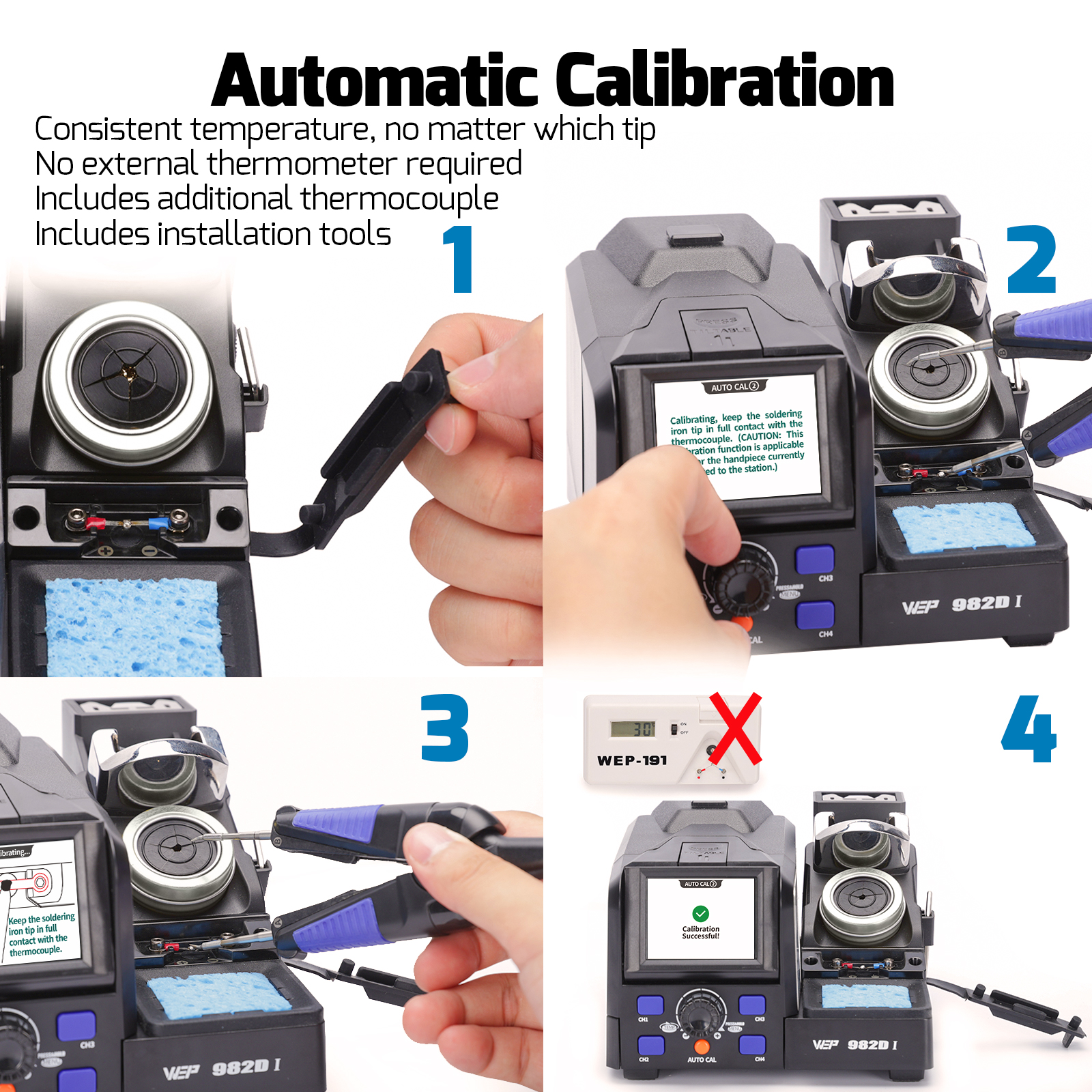 982D I Hot Tweezers Precision Soldering Station