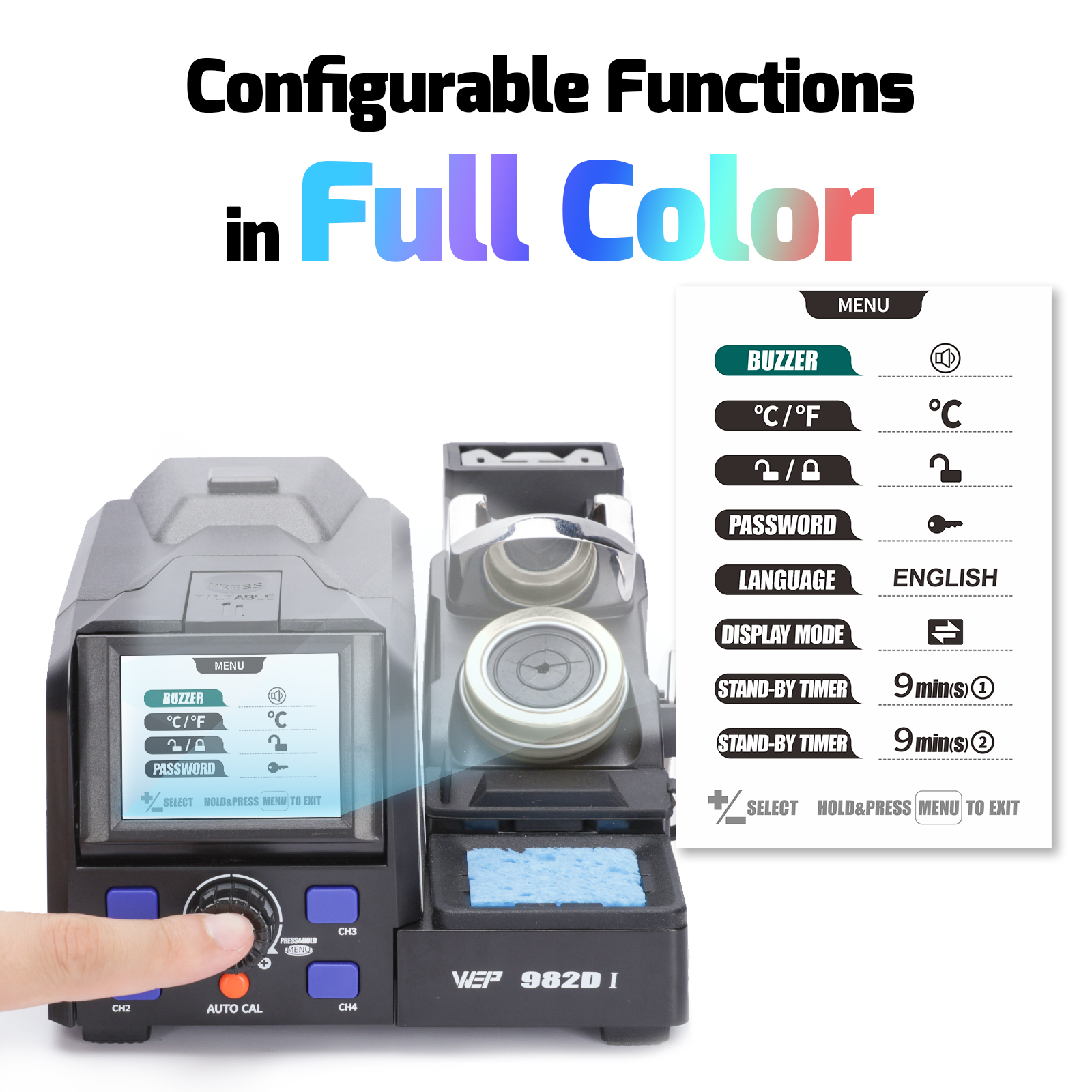 982D I Hot Tweezers Precision Soldering Station