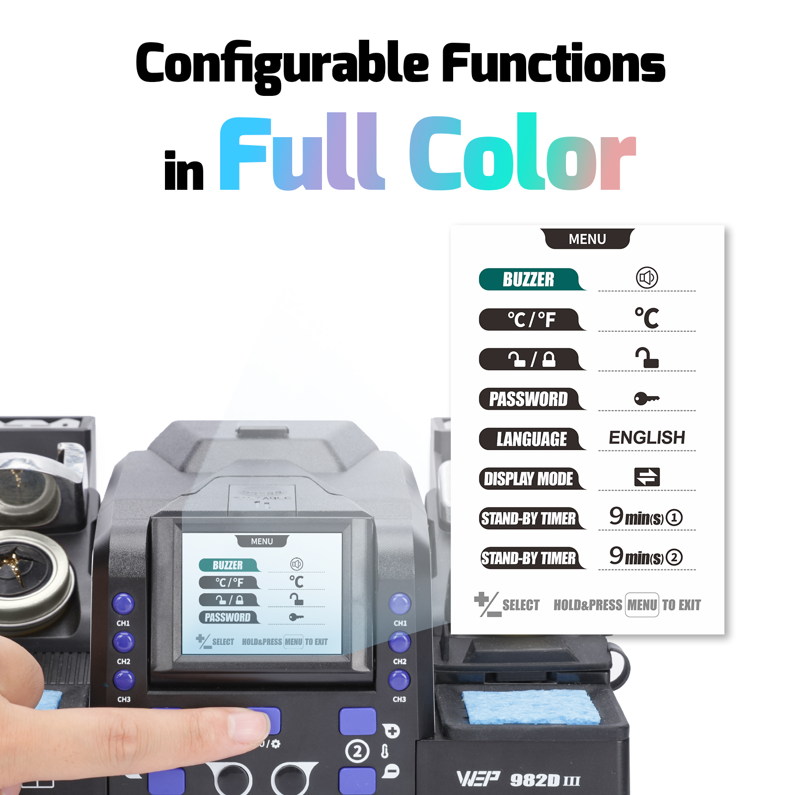 982D III 2-IN-1 Precision Soldering Station