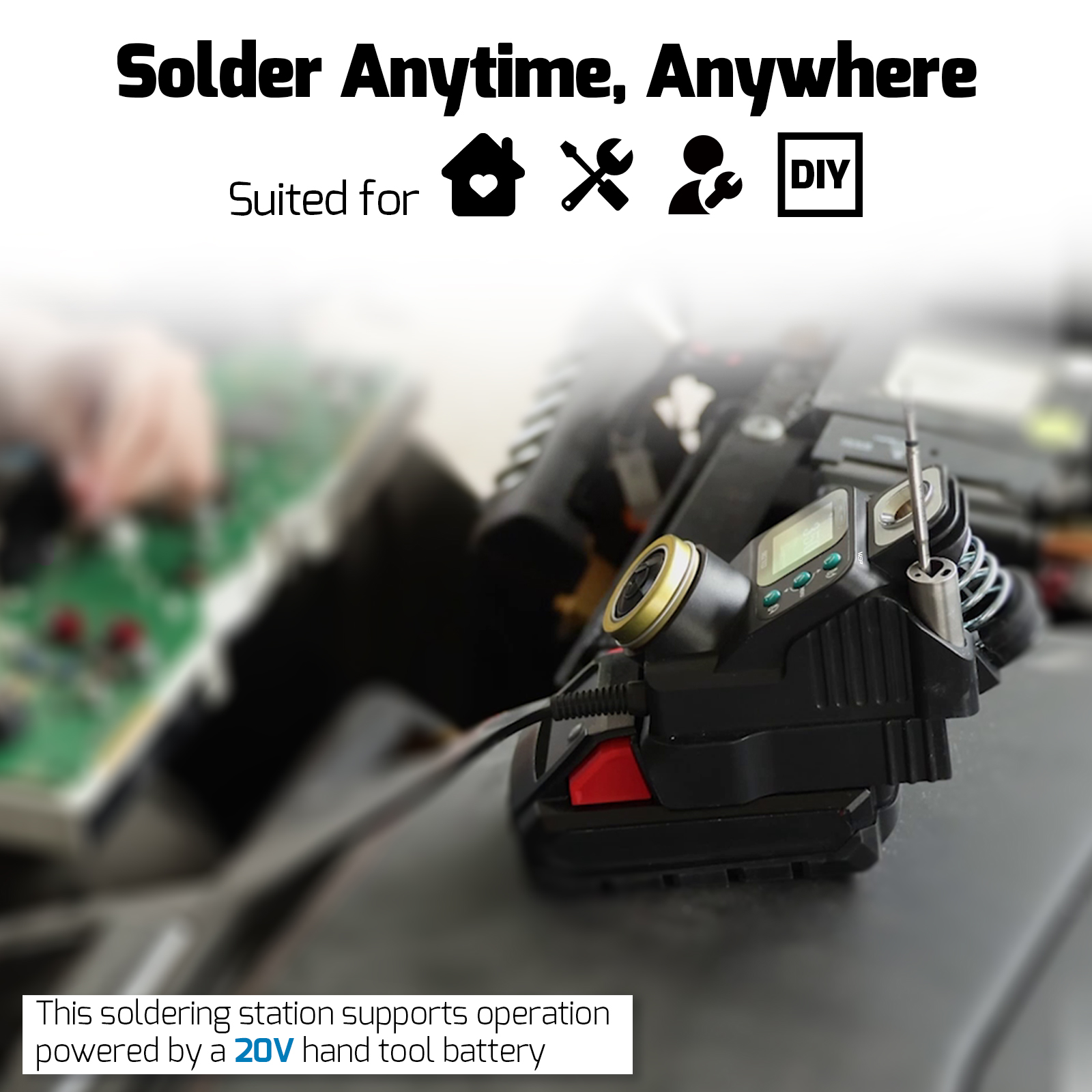 982 VI Cordless Soldering Iron Station