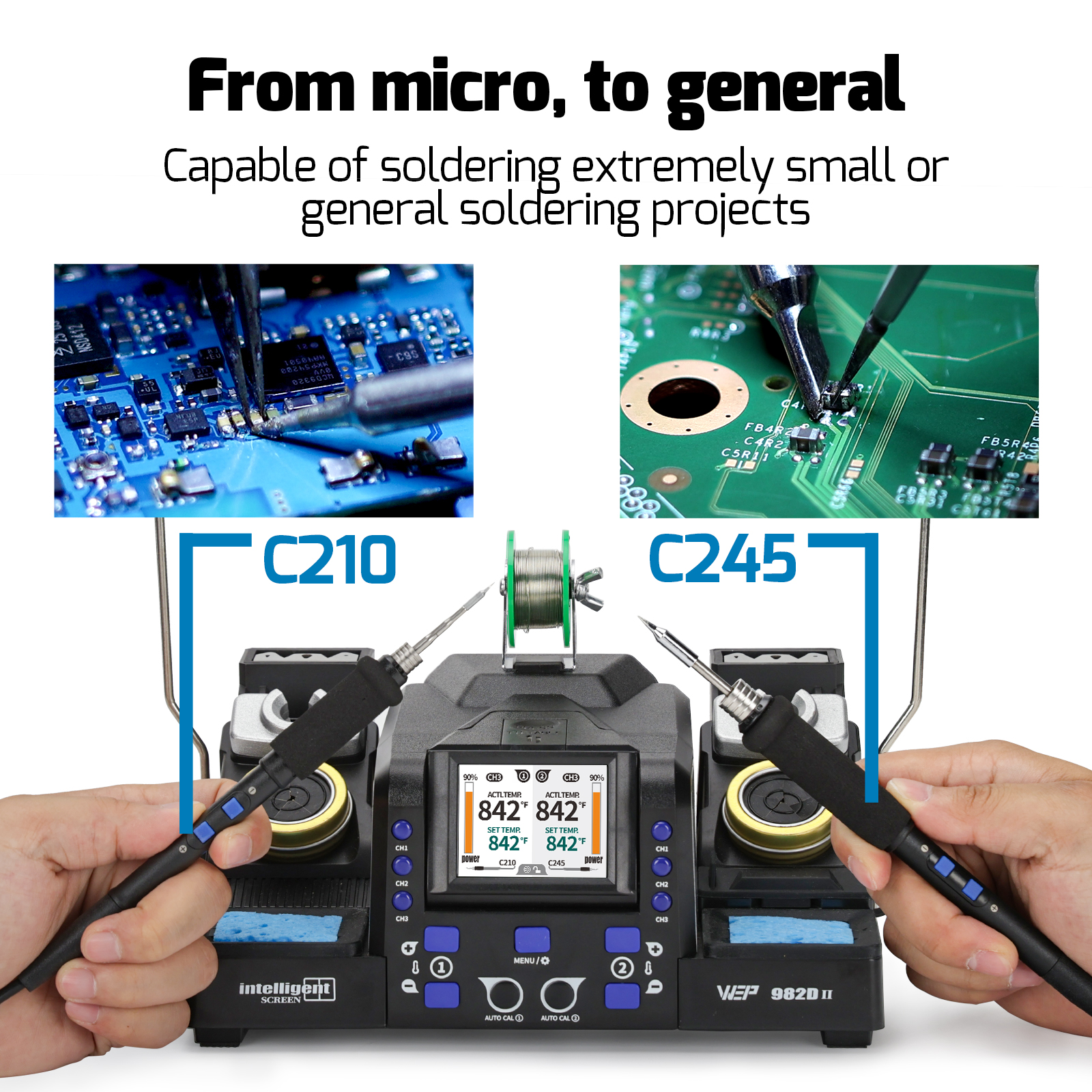 982D II 2-IN-1 Precision Soldering Station