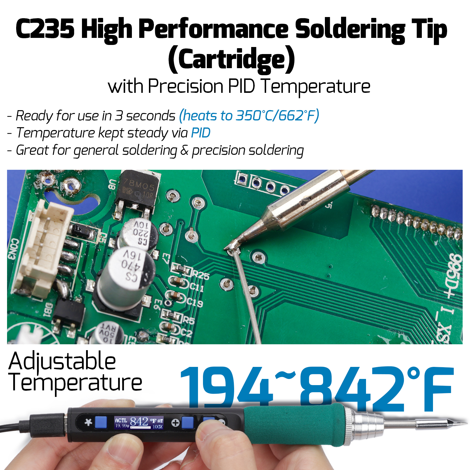  928D IV Portable Corded Soldering Iron Kit