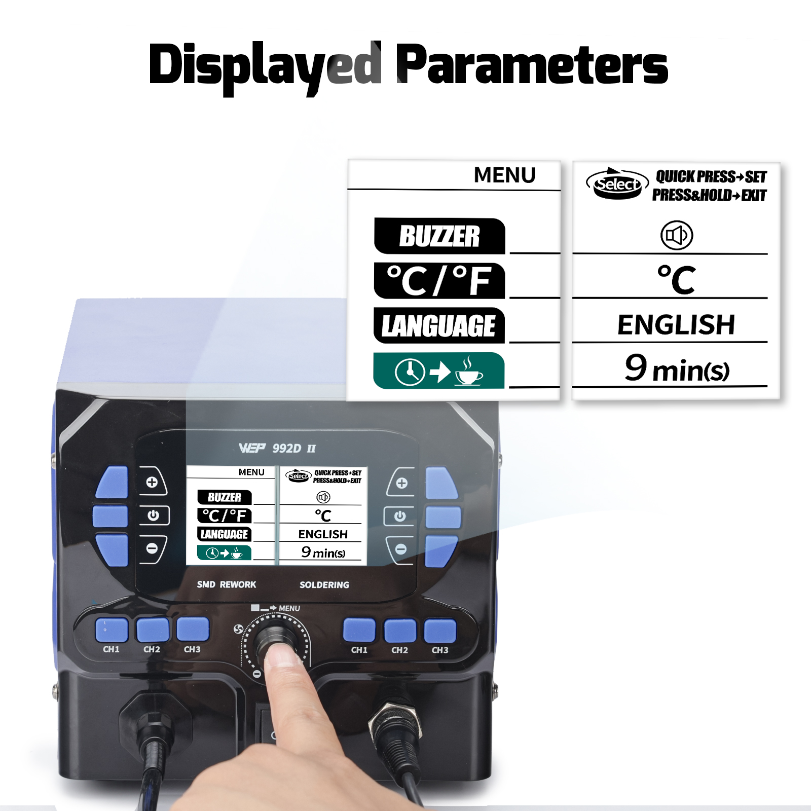 992D II 2-IN-1 Precision Rework Station