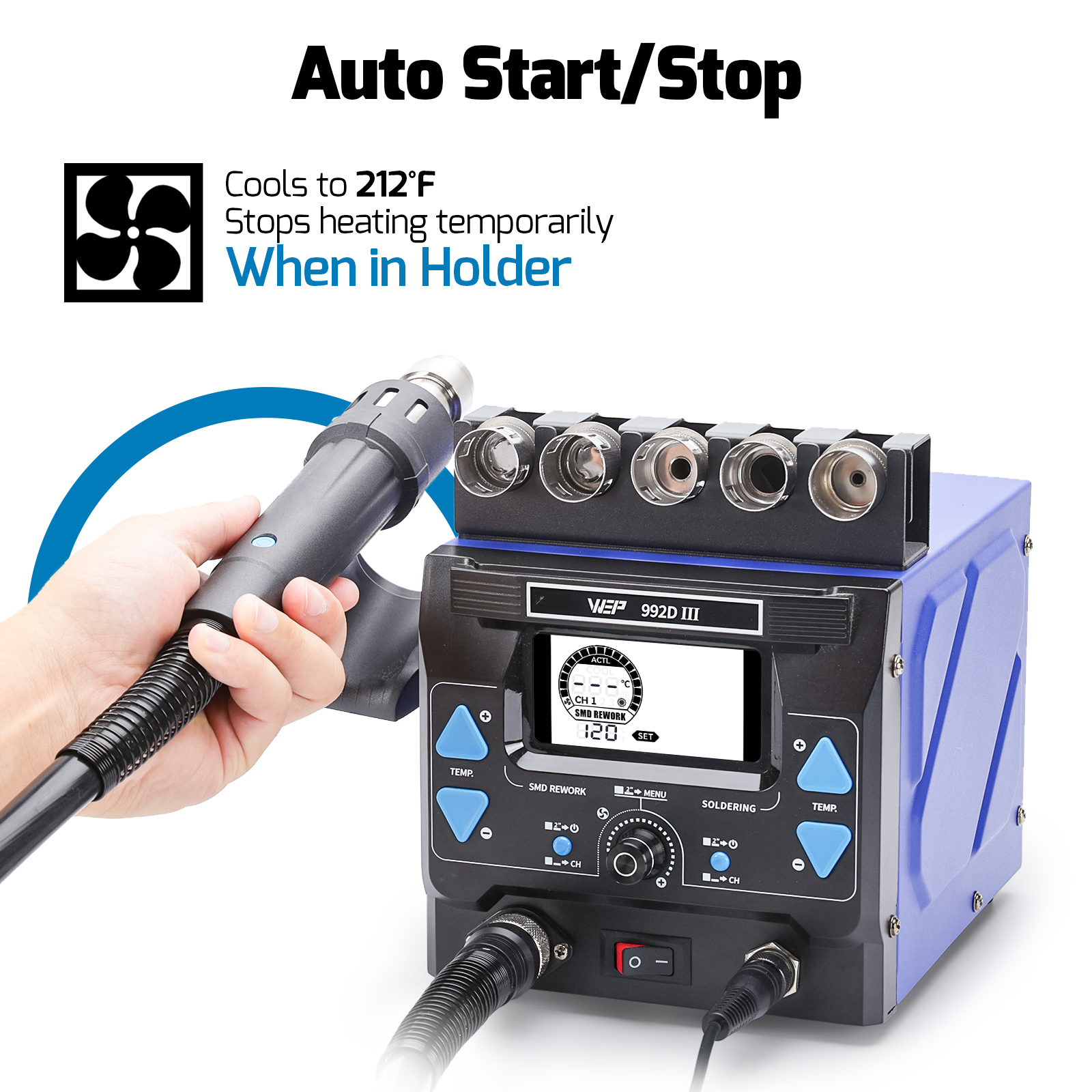 992D III 2-IN-1 Precision Rework Station