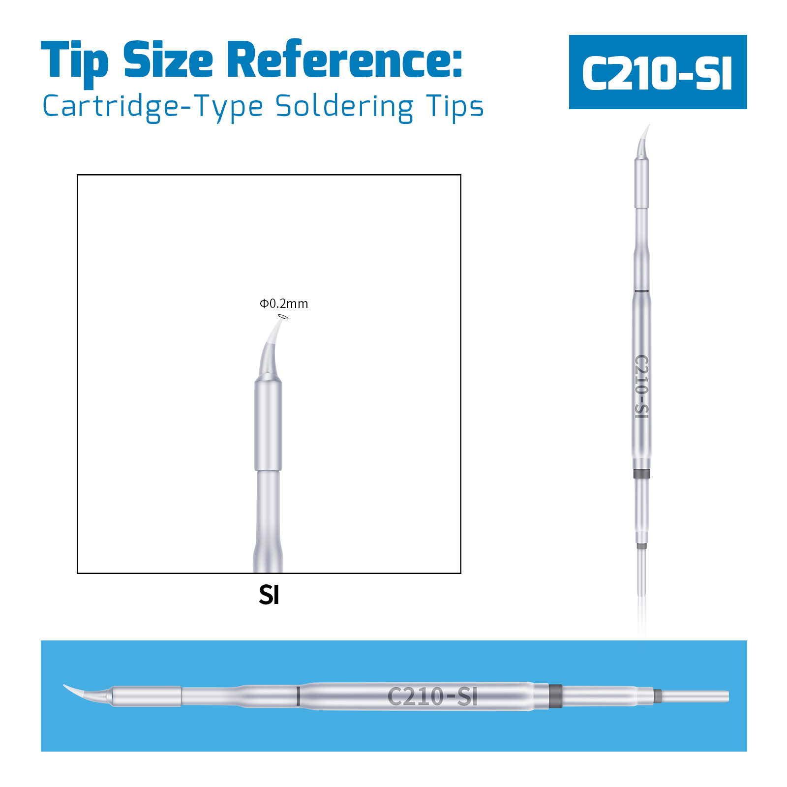 WEP C210 Soldering Tip [Heating Element Cartridge]