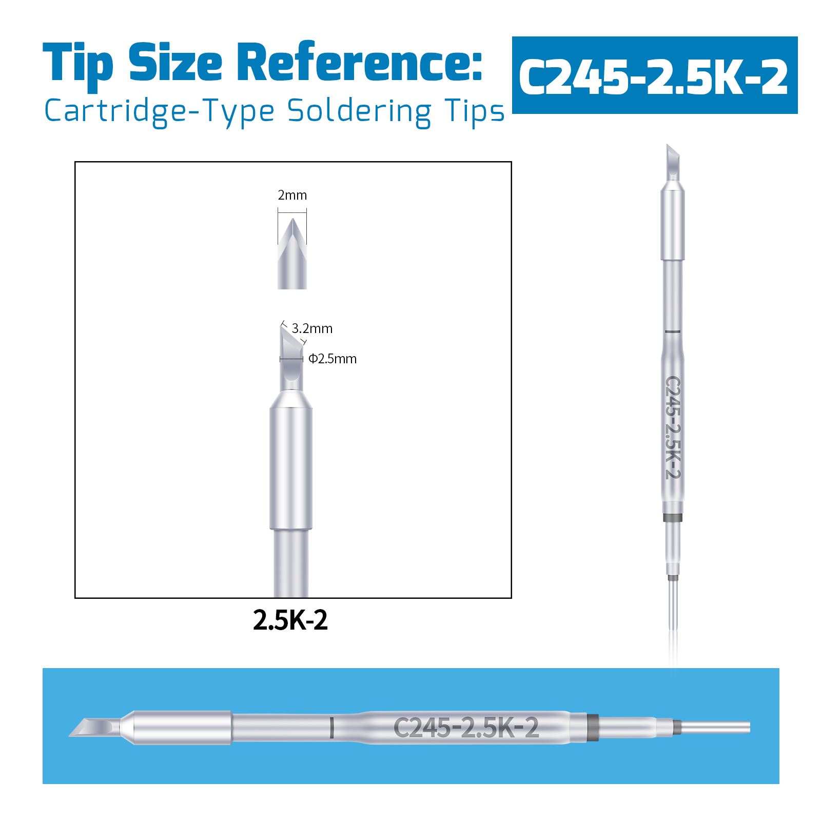 WEP C245 Soldering Tip [Heating Element Cartridge]