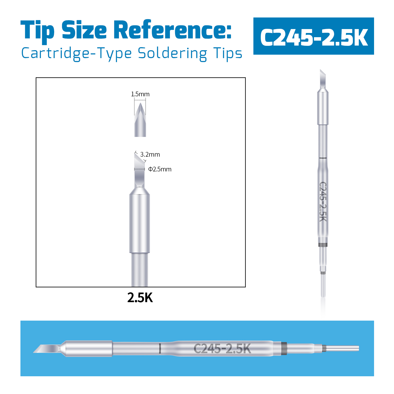 WEP C245 Soldering Tip [Heating Element Cartridge]