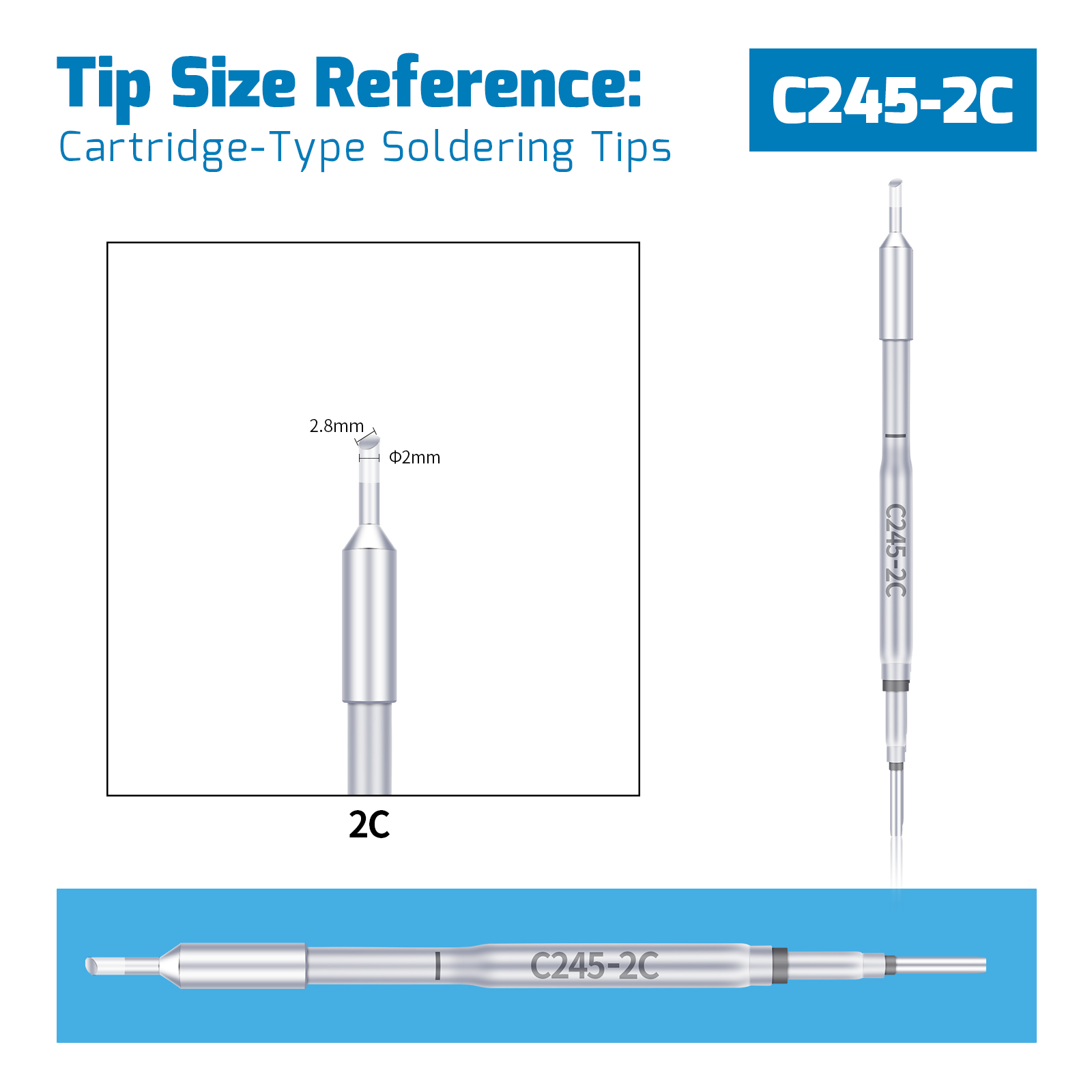 WEP C245 Soldering Tip [Heating Element Cartridge]