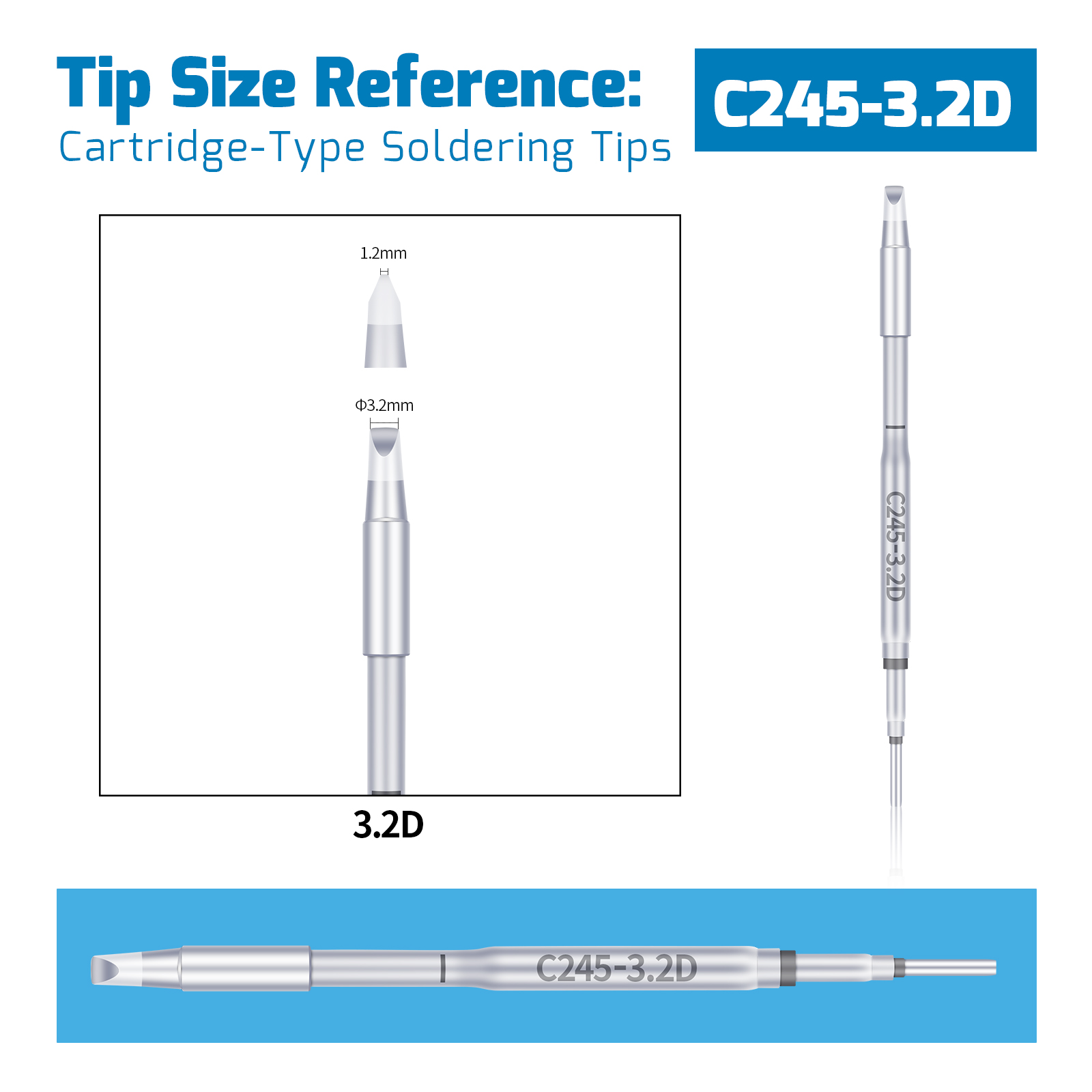 WEP C245 Soldering Tip [Heating Element Cartridge]