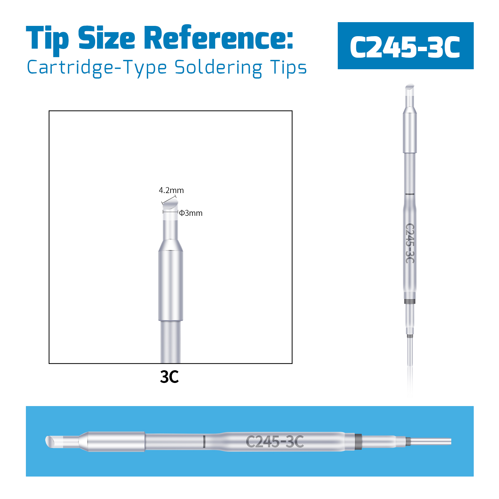 WEP C245 Soldering Tip [Heating Element Cartridge]