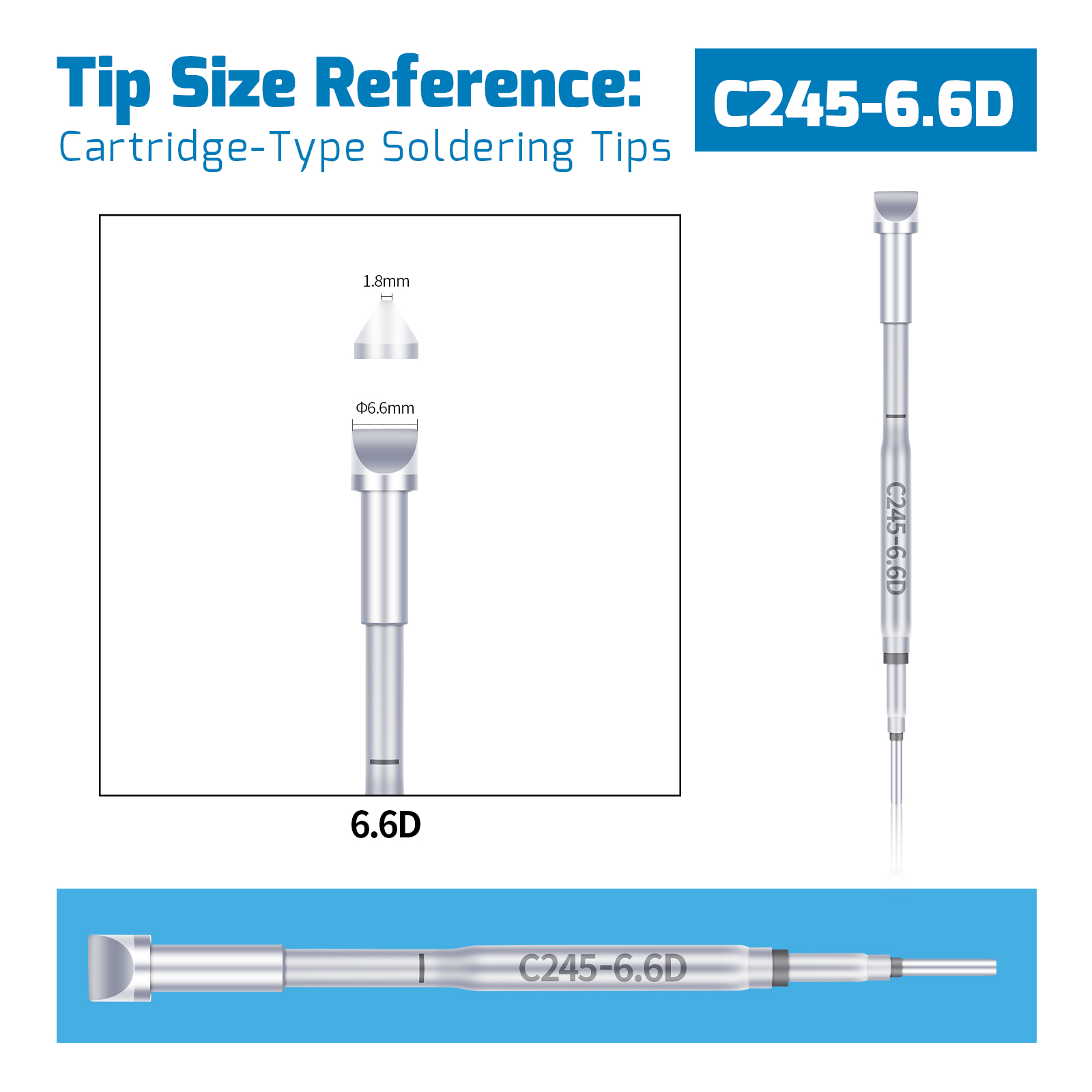 WEP C245 Soldering Tip [Heating Element Cartridge]