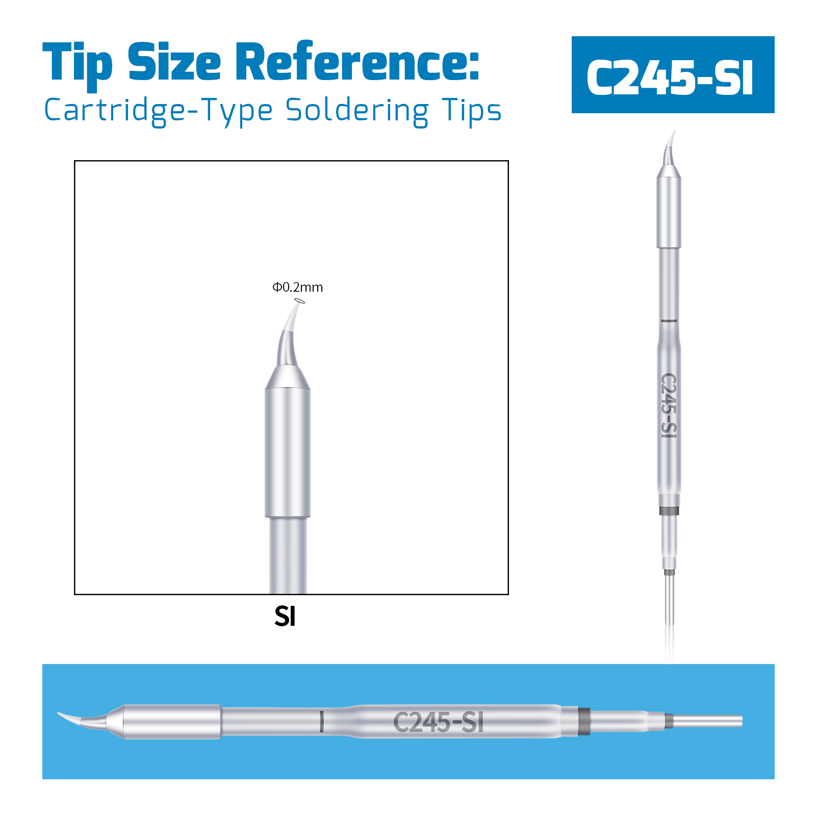 WEP C245 Soldering Tip [Heating Element Cartridge]
