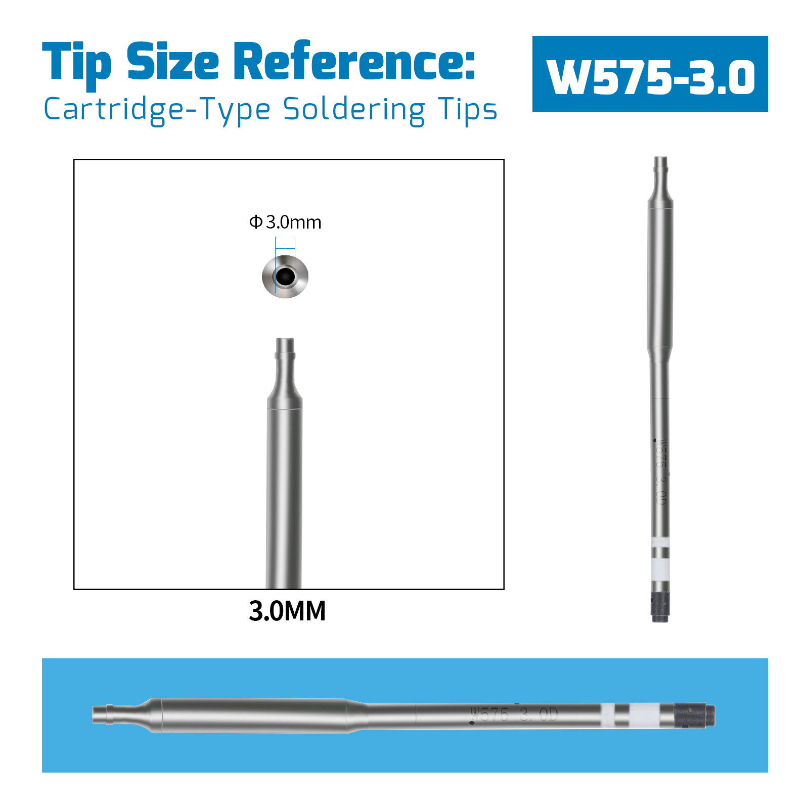 WEP W575 Hot Air Nozzle [Heating Element Cartridge]