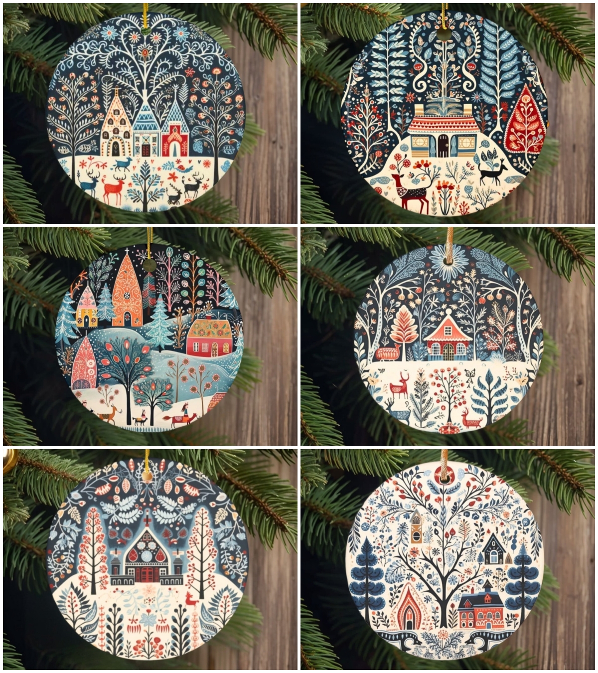Scandinavian Christmas Ornaments