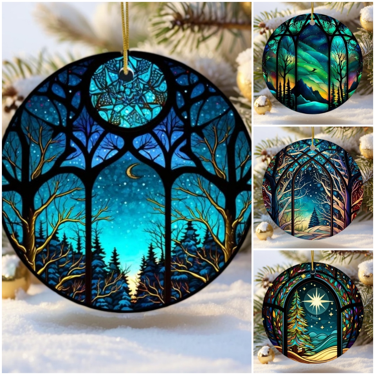 🌲2024 Christmas Gift 50% Off--2024 Northern LightsChristmas Ornaments