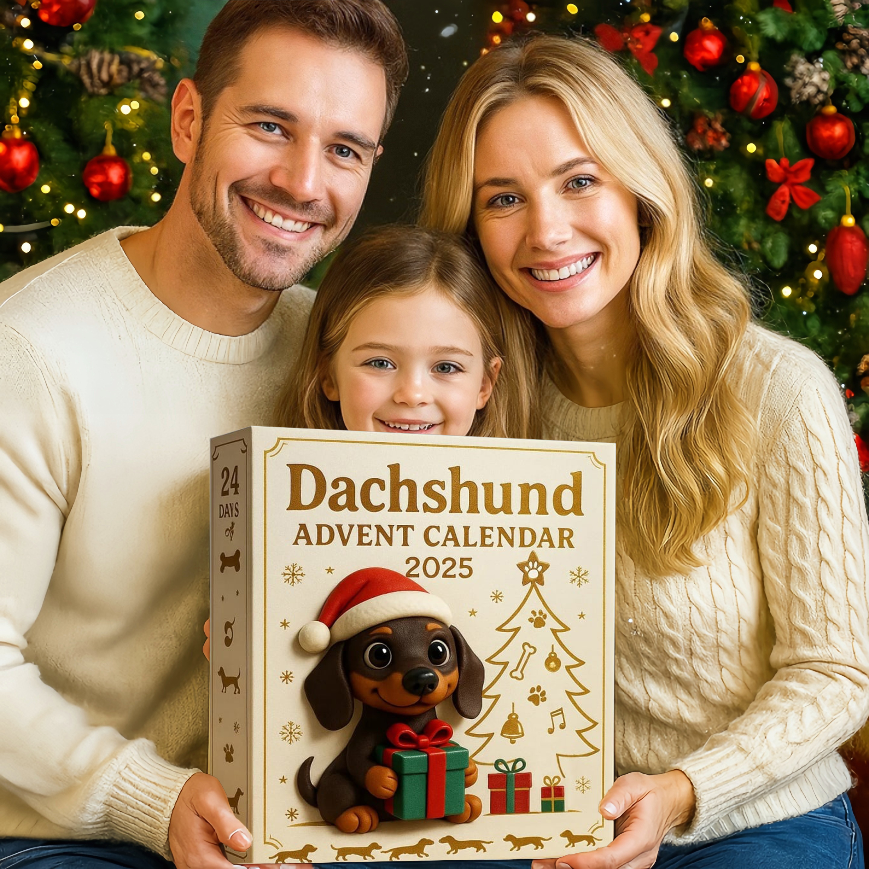 🌲Christmas Gift-- 2025 Dachshund Advent Calendar 🎄