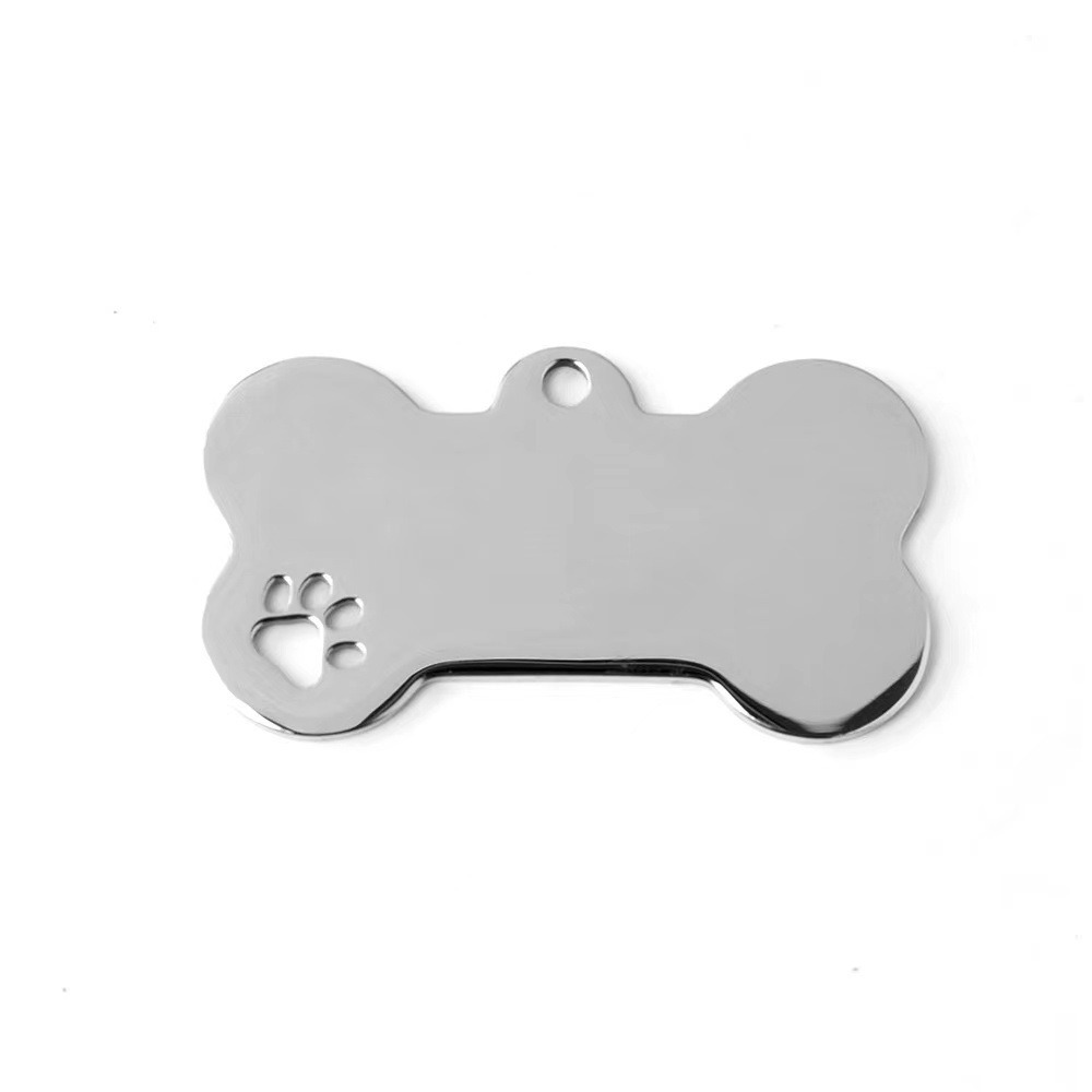 ✨Personalized Bone Dog Tag ID for Collar with Stamped Front Name, Back Phone