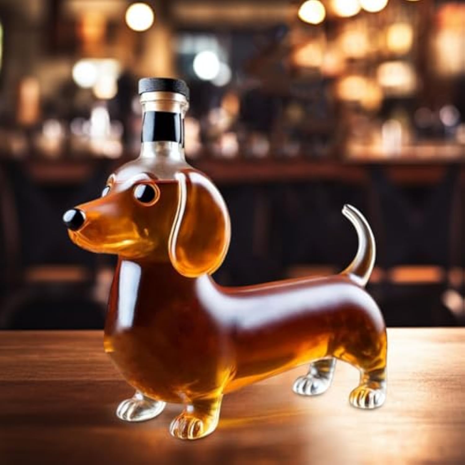 🍺Adorable Dachshund Dog Wine Bottle