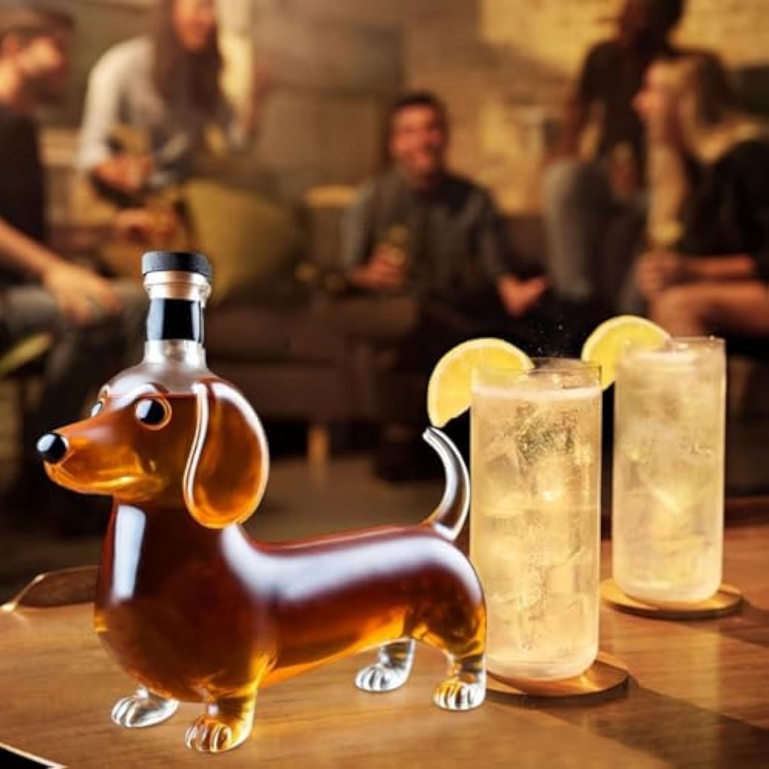 🍺Adorable Dachshund Dog Wine Bottle