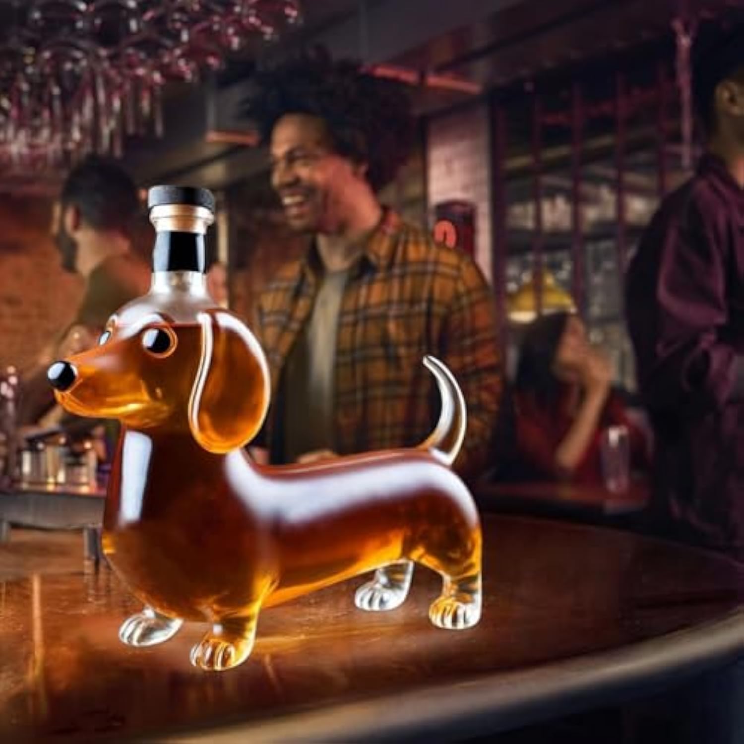🍺Adorable Dachshund Dog Wine Bottle