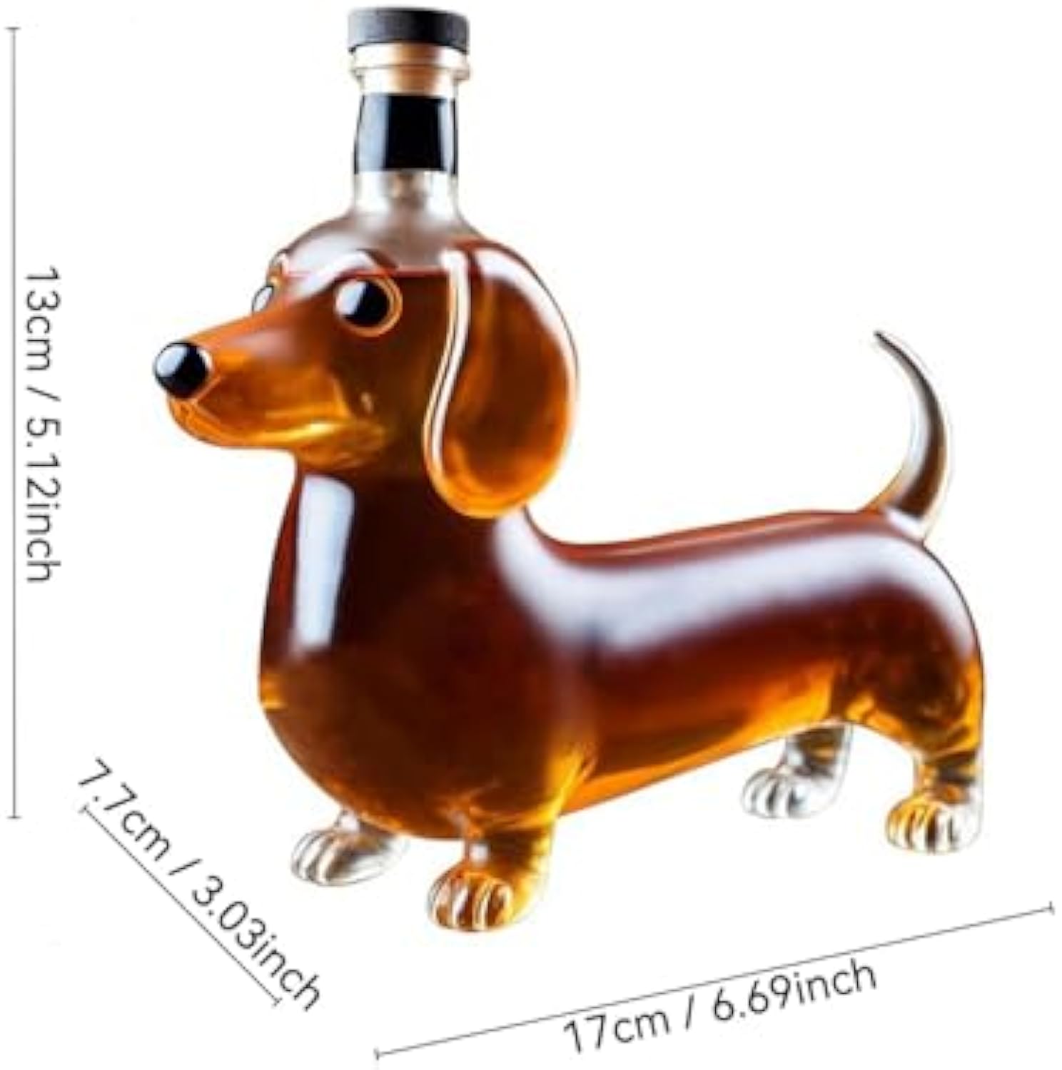 🍺Adorable Dachshund Dog Wine Bottle