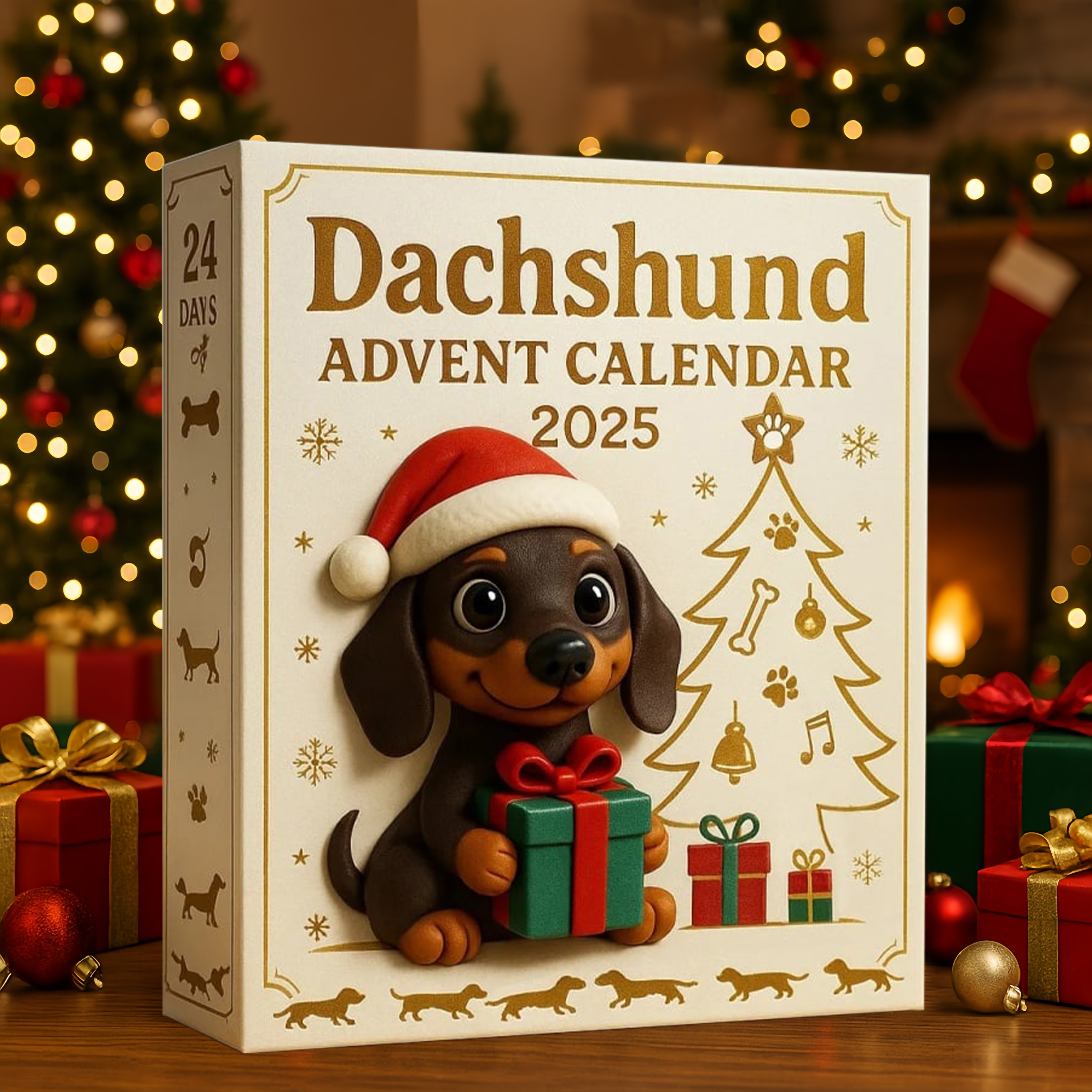 🌲Christmas Gift-- 2025 Dachshund Advent Calendar 🎄