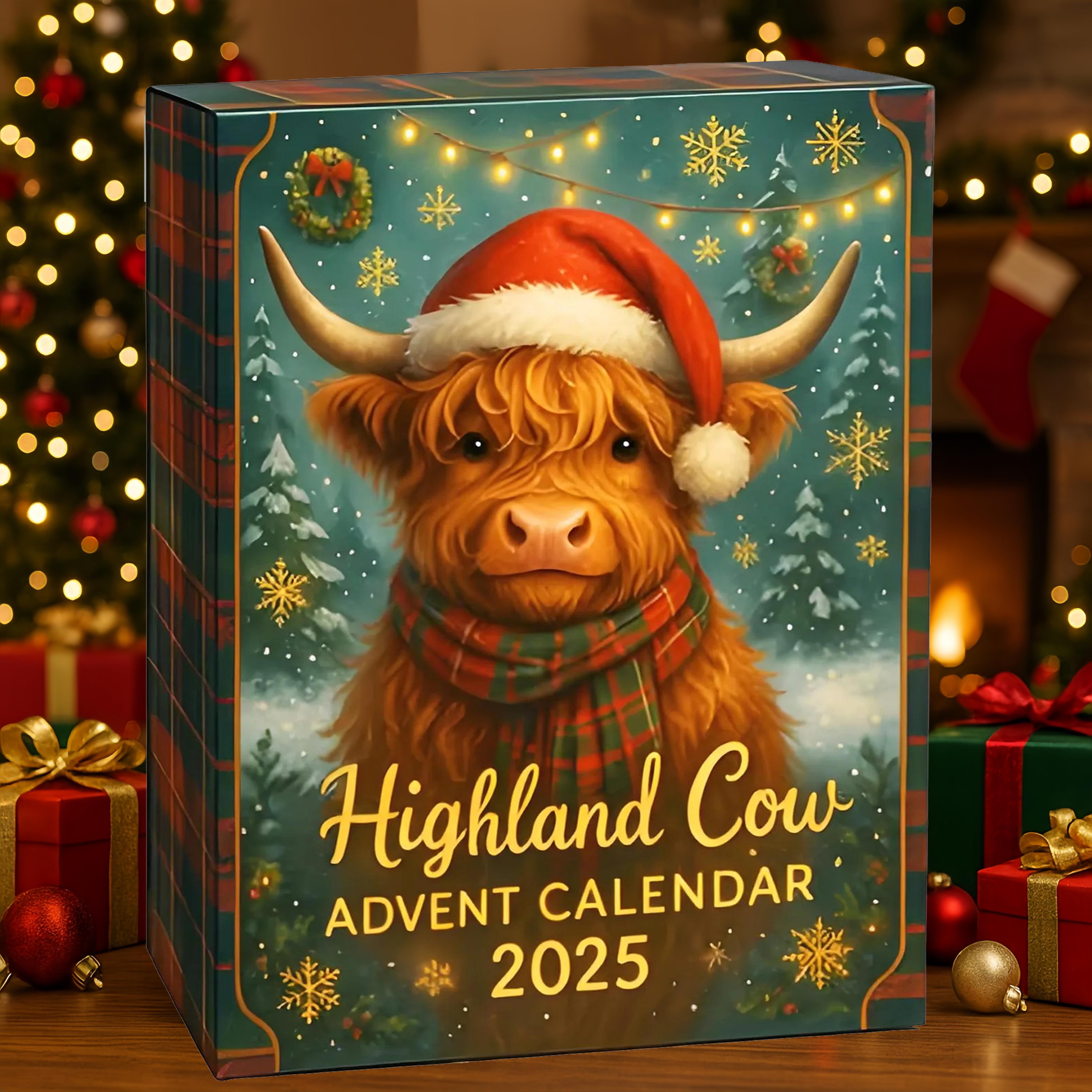 🌲Christmas Gift 50% Off--Highland Cow Advent Calendar 2025