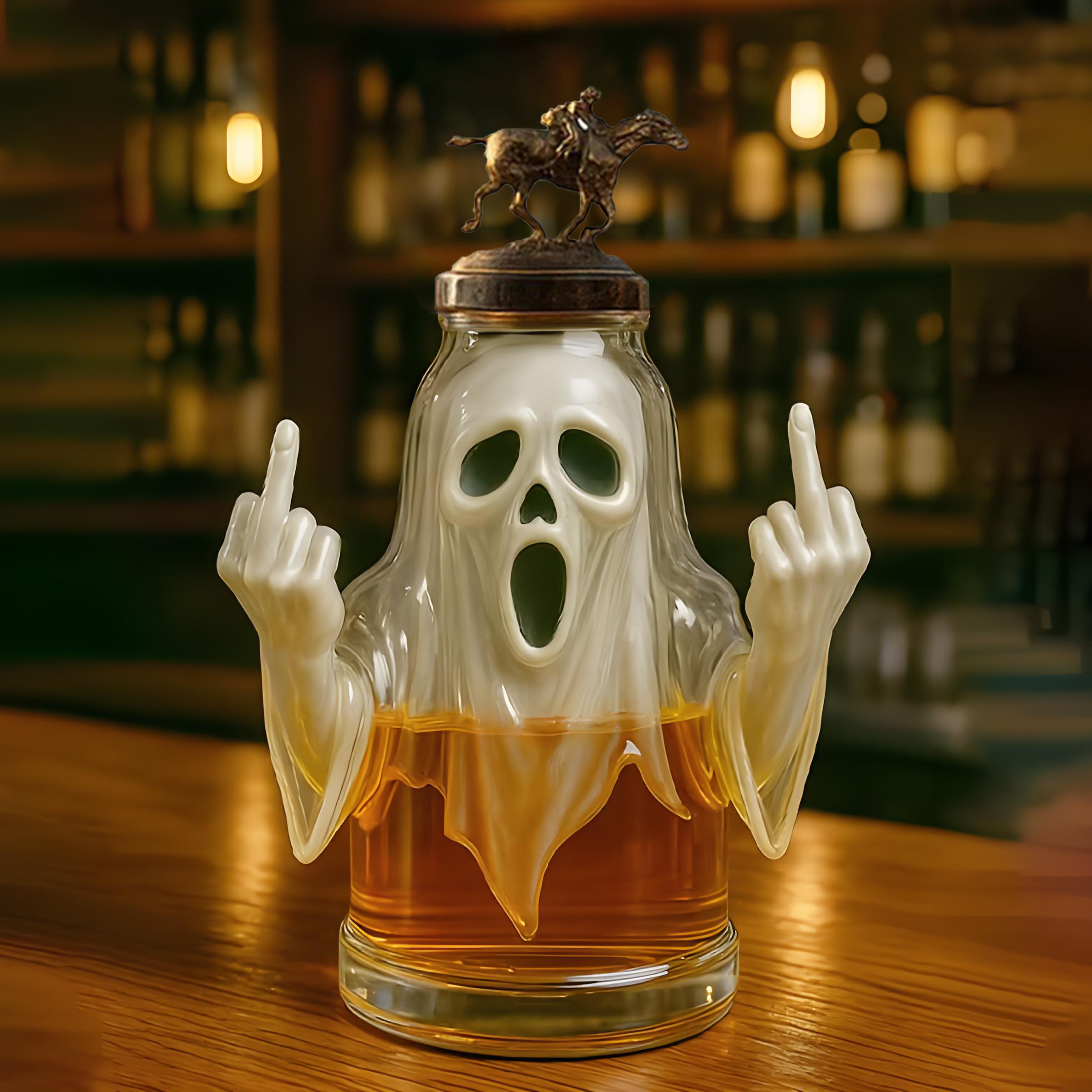 Ghost Whiskey Bottle