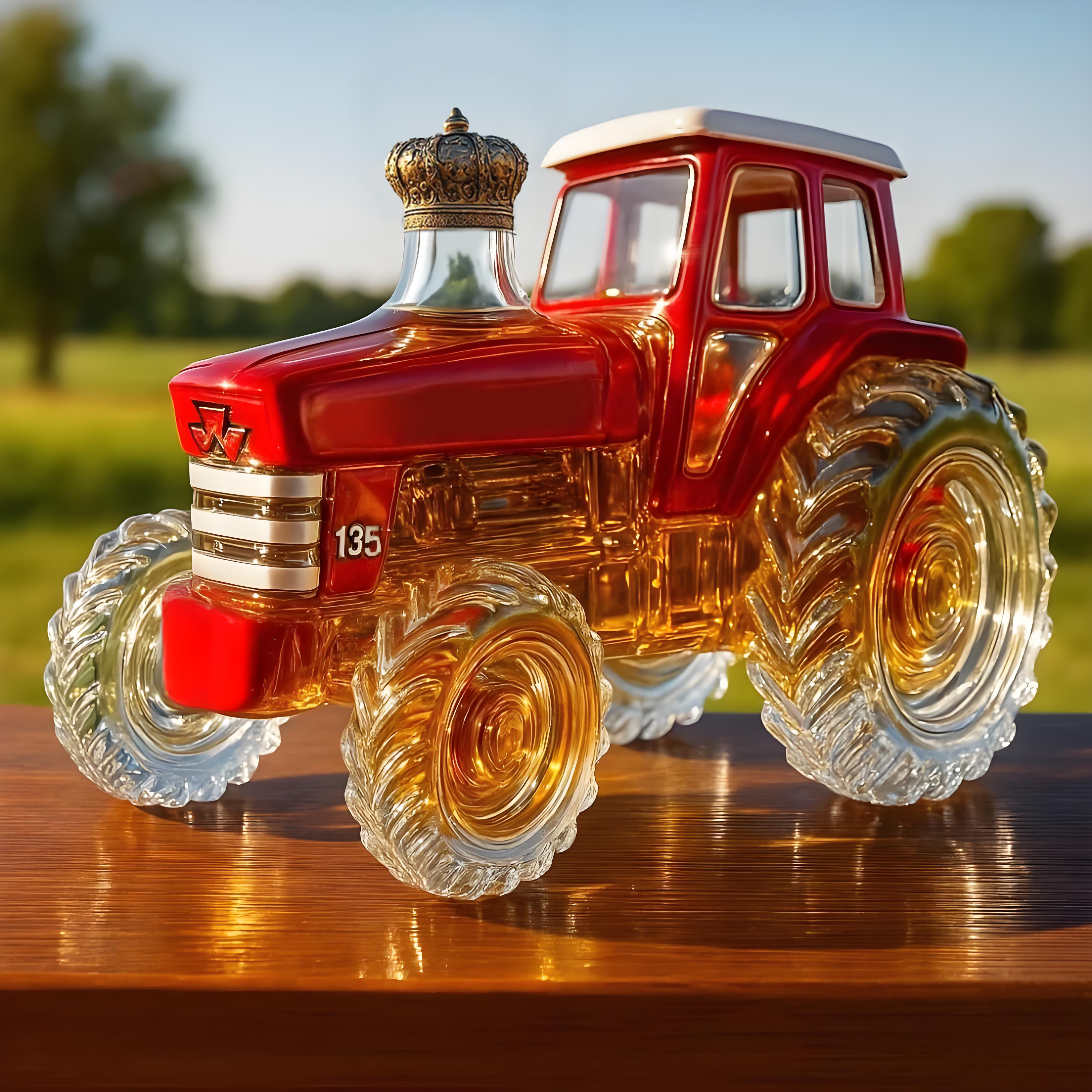 1964 Massey Ferguson 135 Tractor Whiskey Bottle