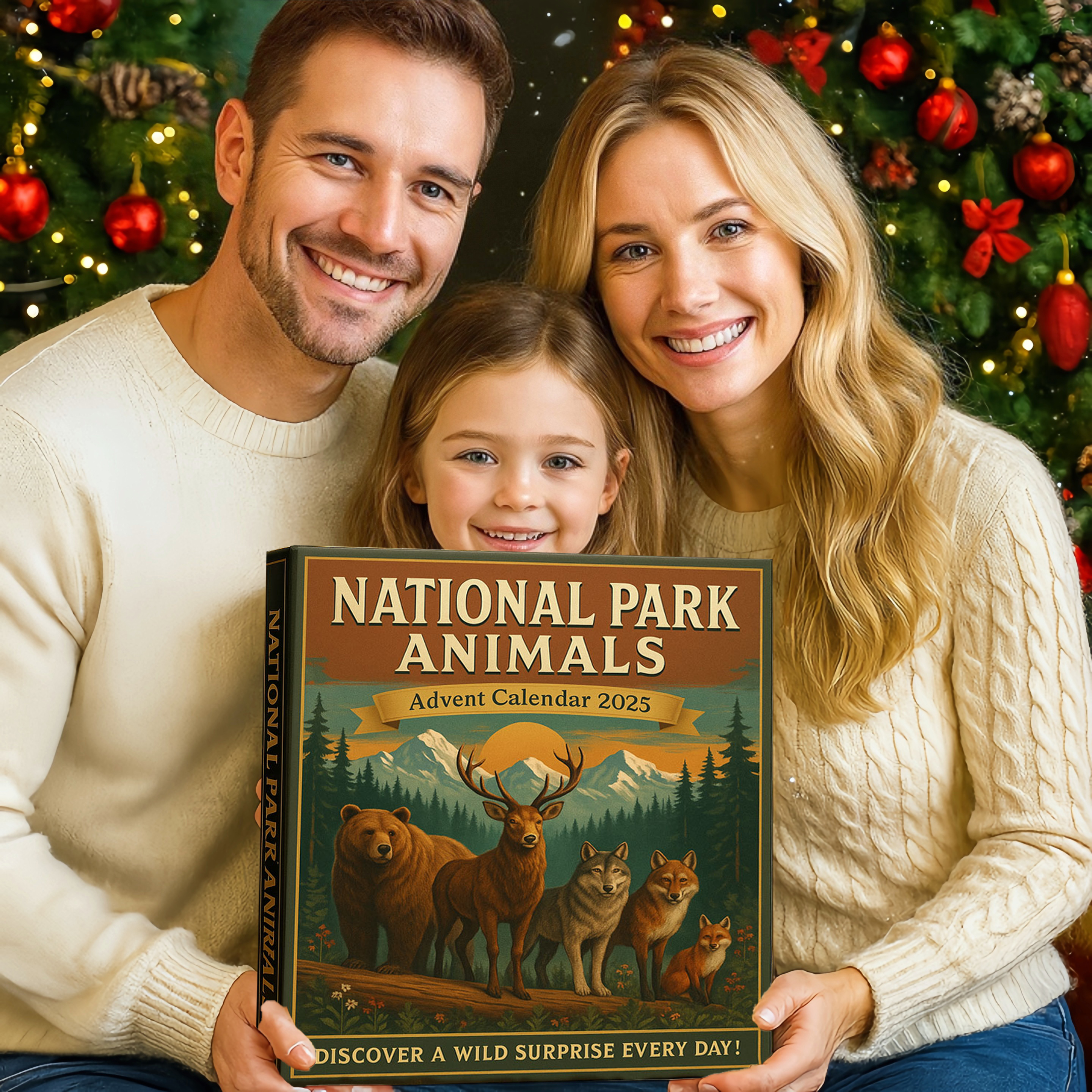 🌲Christmas Gift--National Park Animals Advent Calendar 2025