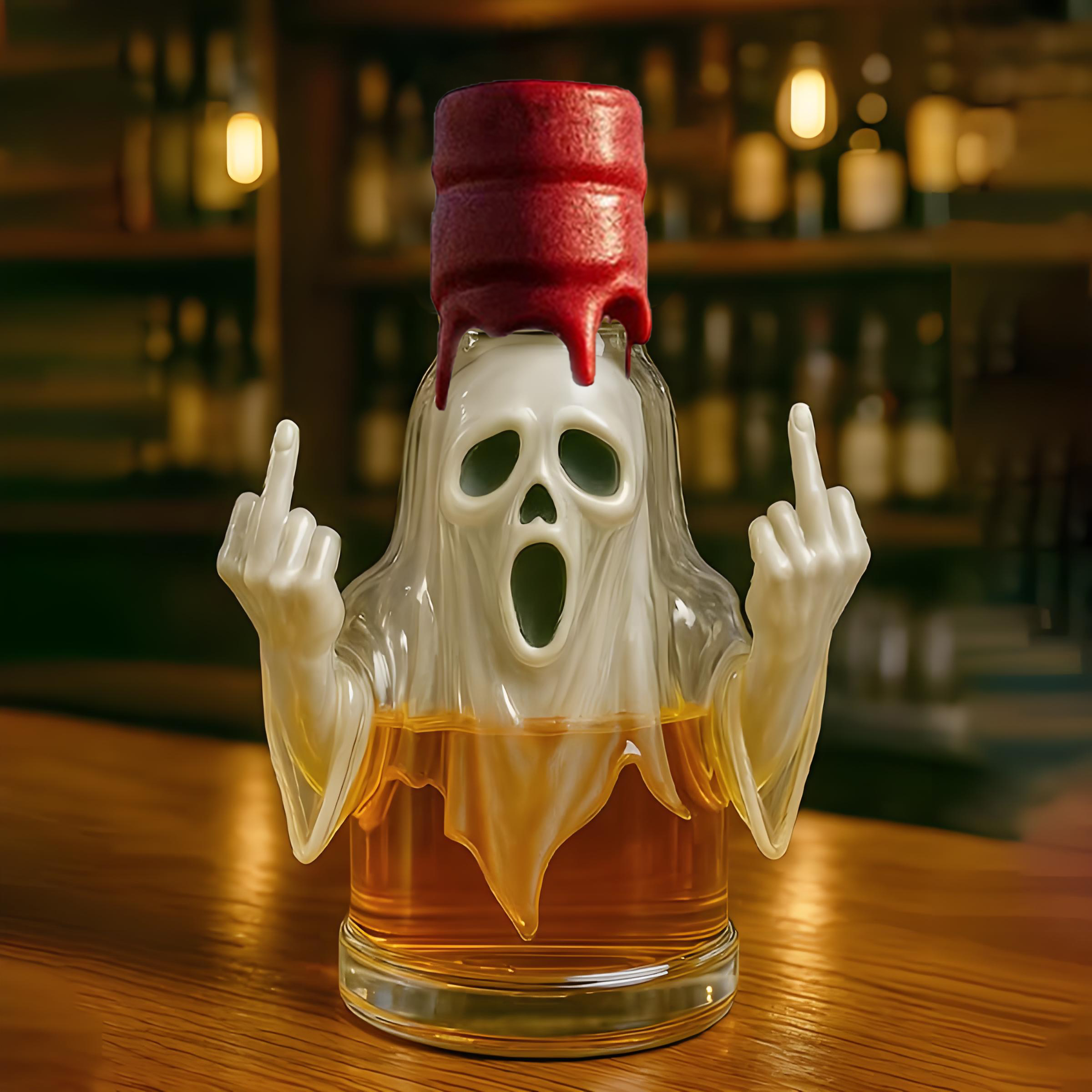 Ghost Whiskey Bottle