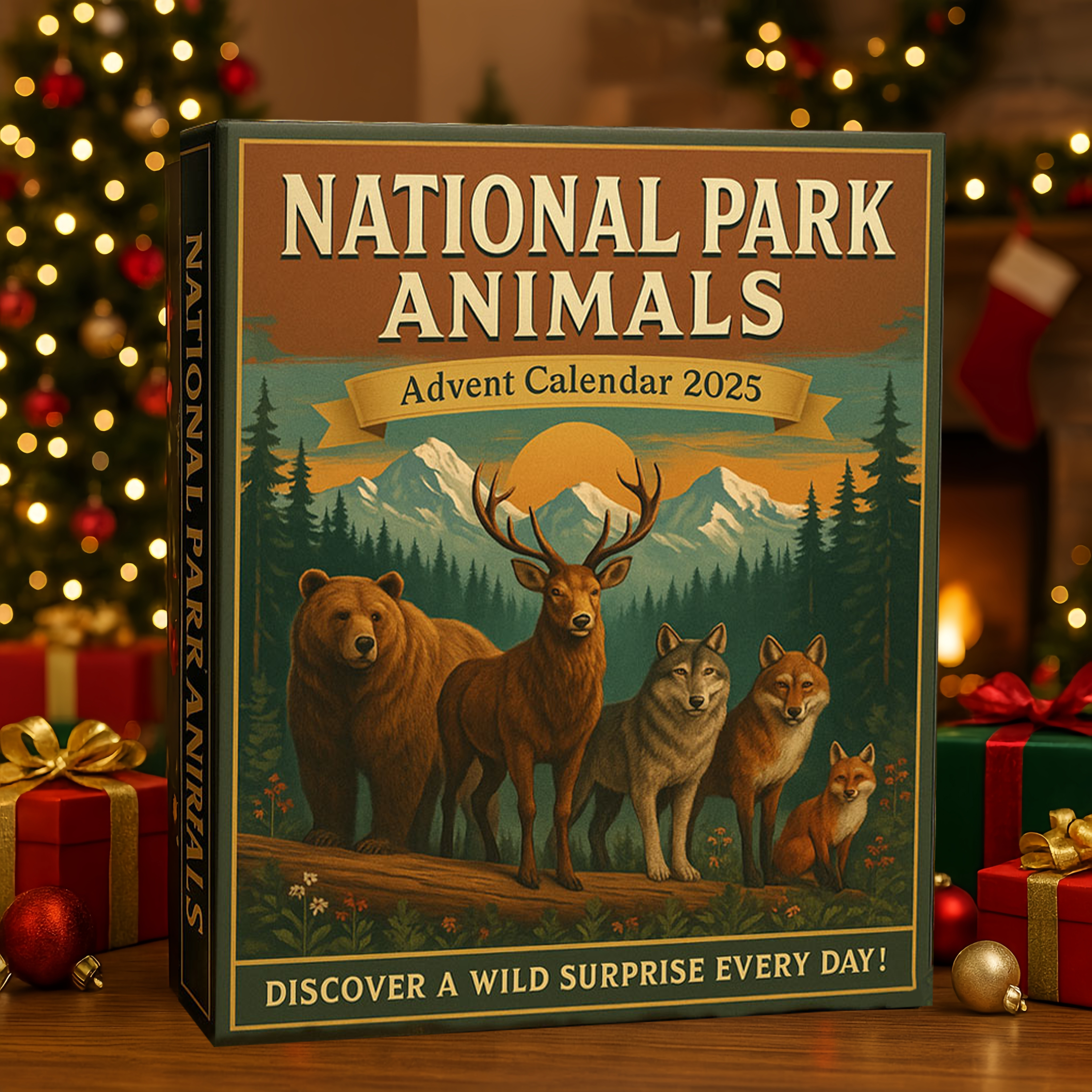 🌲Christmas Gift--National Park Animals Advent Calendar 2025