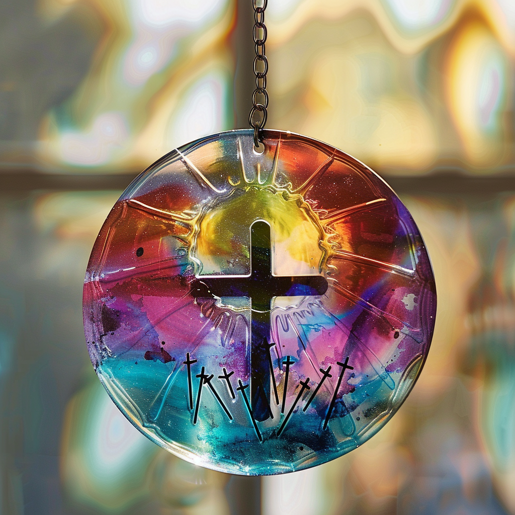 Easter Cross Pendant