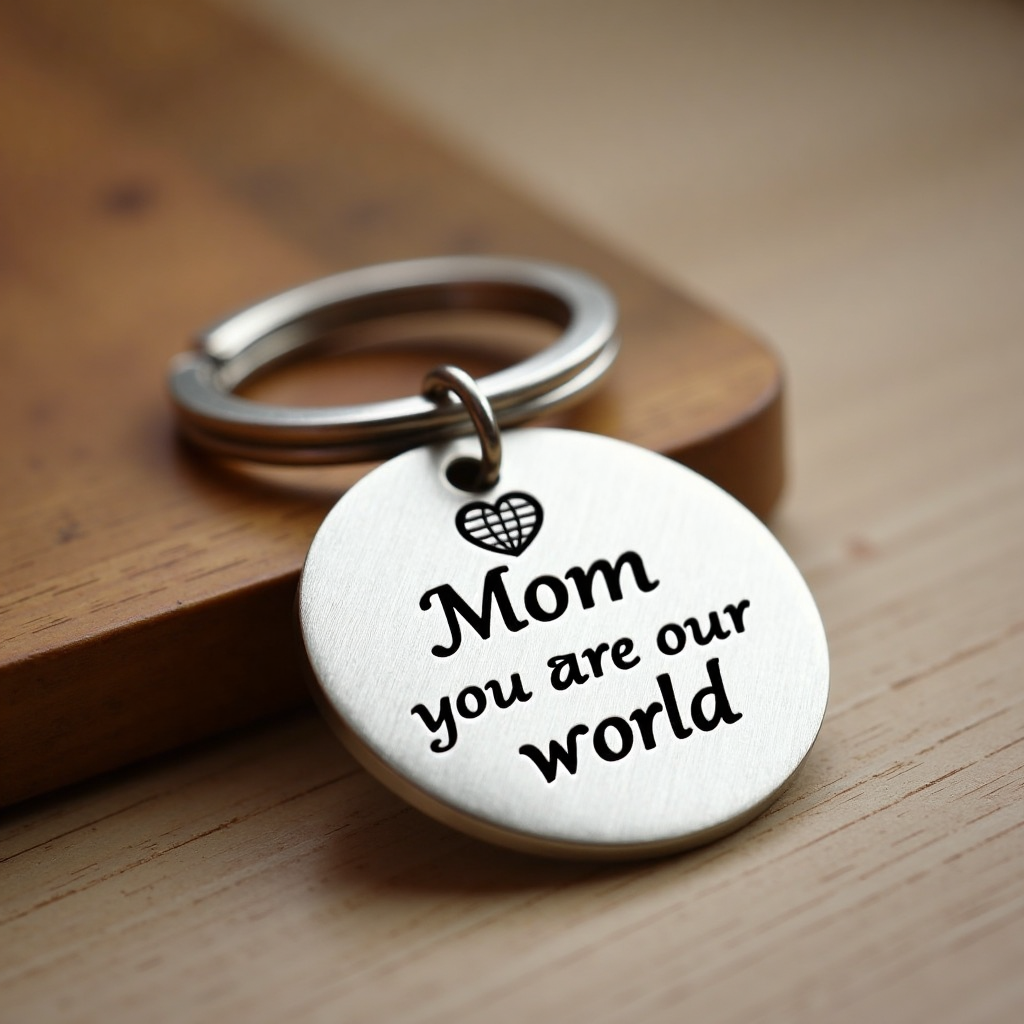 💖Mom You are our world Keychain