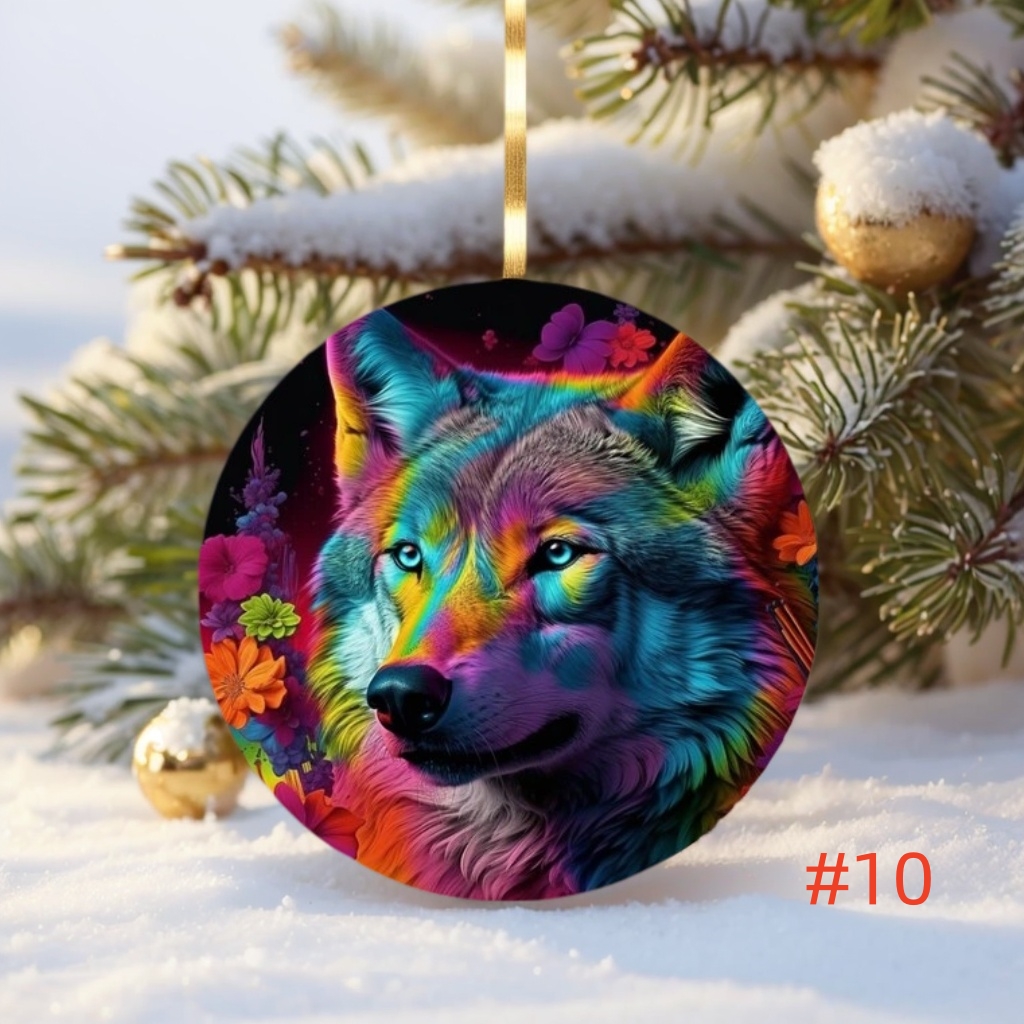 🌲2024 Christmas Gift 50% Off--Wolf Christmas Ornaments
